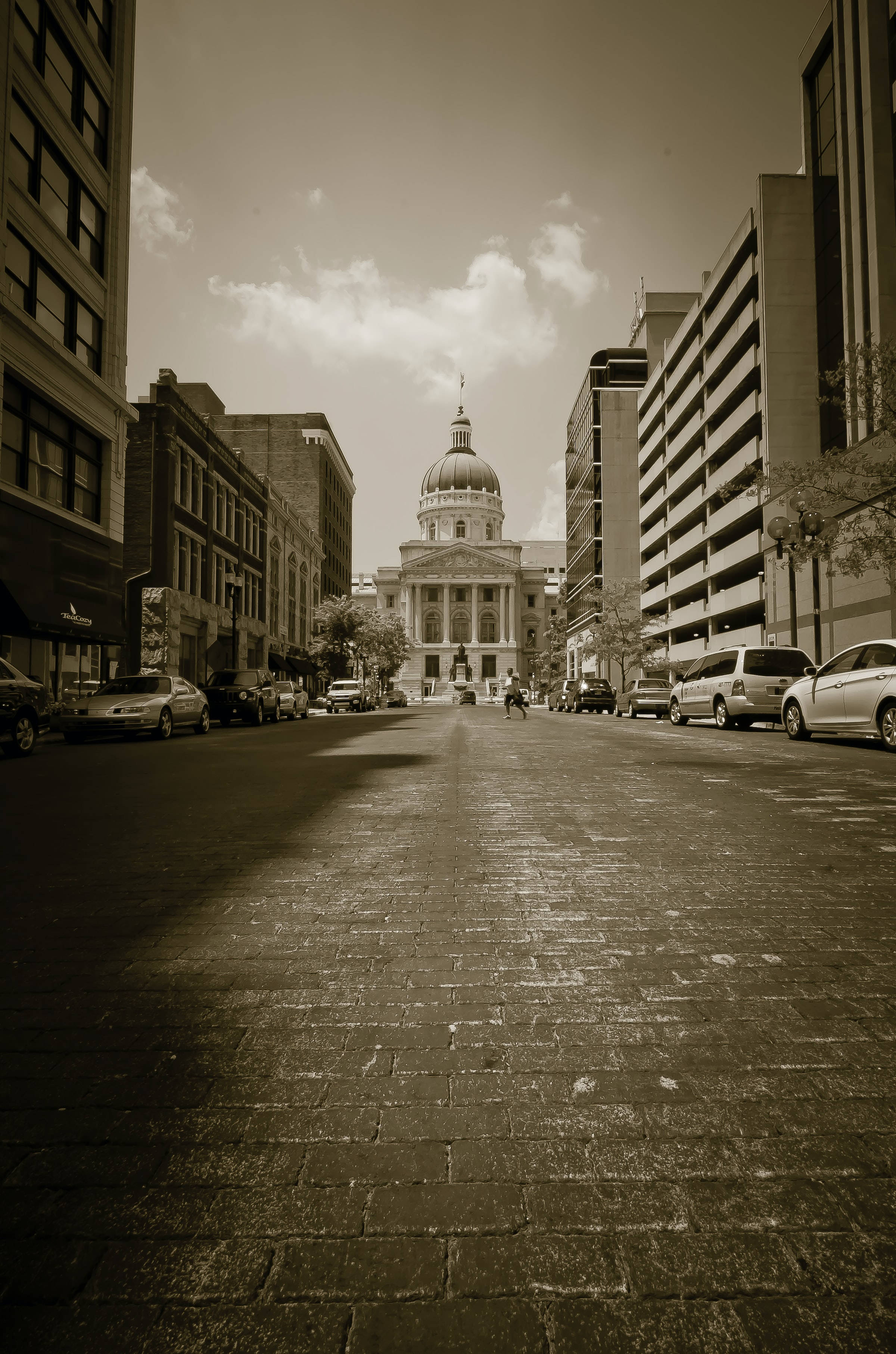 Μαγευτική Θέα του Indiana Statehouse στην Ιντιανάπολη Ταπετσαρία