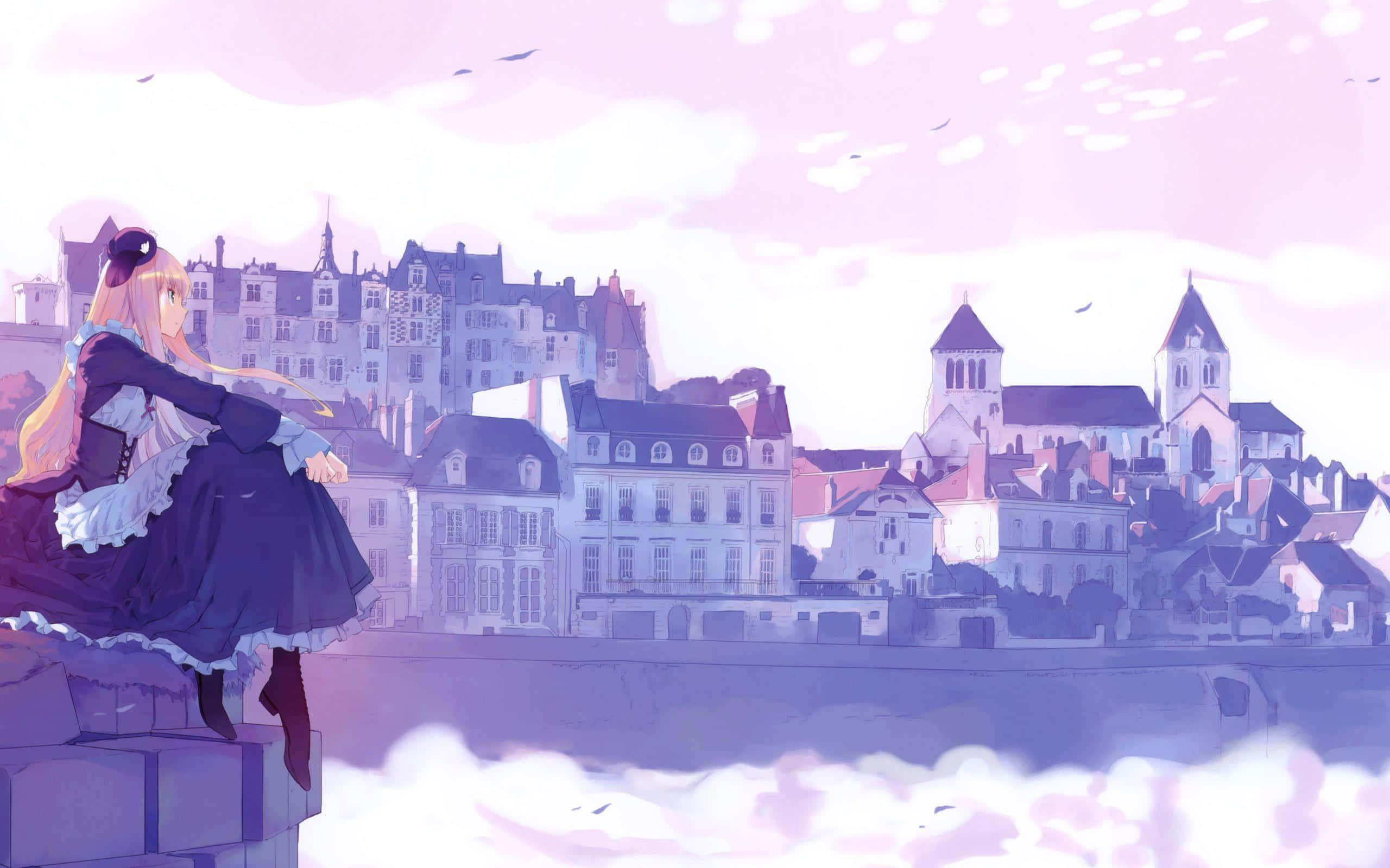 Μαγευτικό Τοπίο Anime σε Μυστικό Δάσος Ταπετσαρία