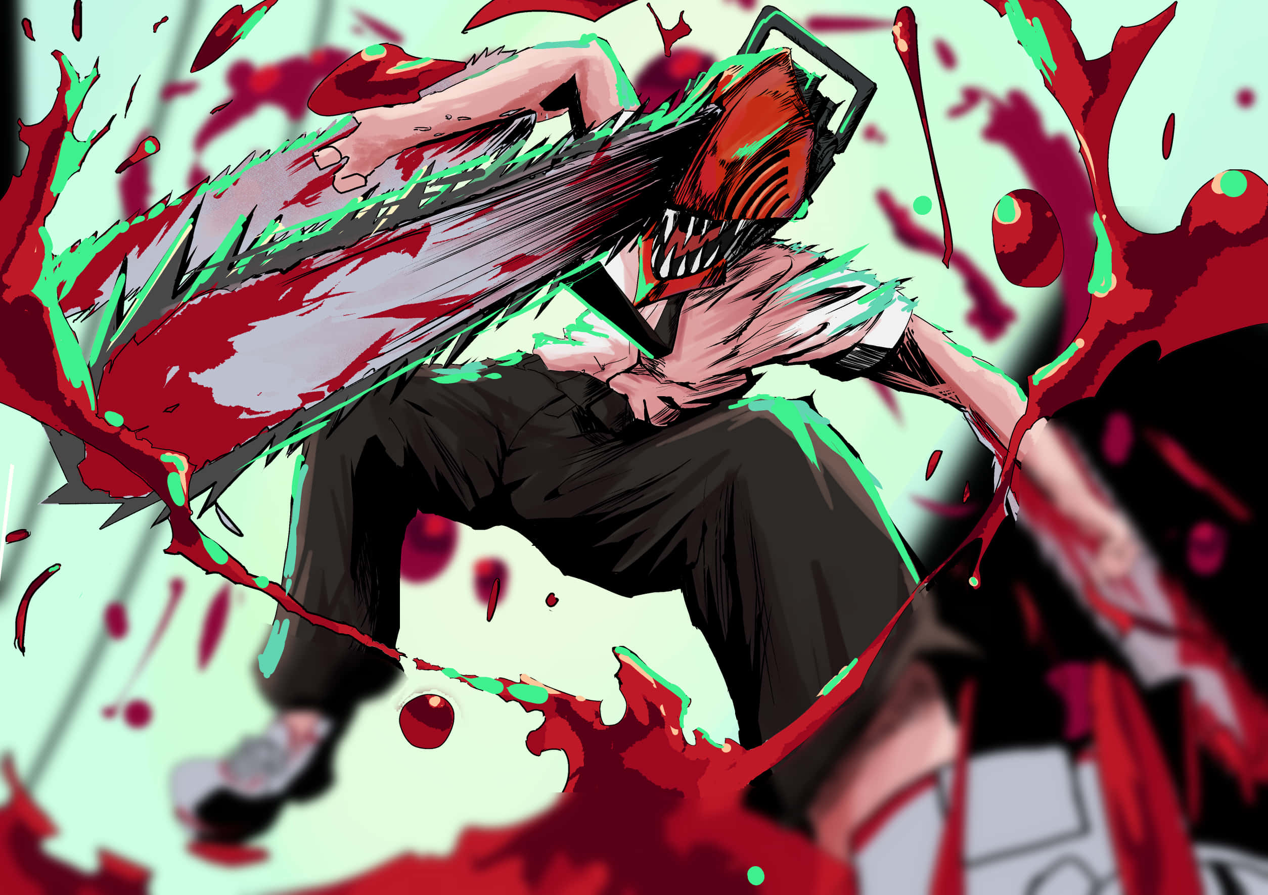 Ματωμένο Chainsaw Man PFP Ταπετσαρία