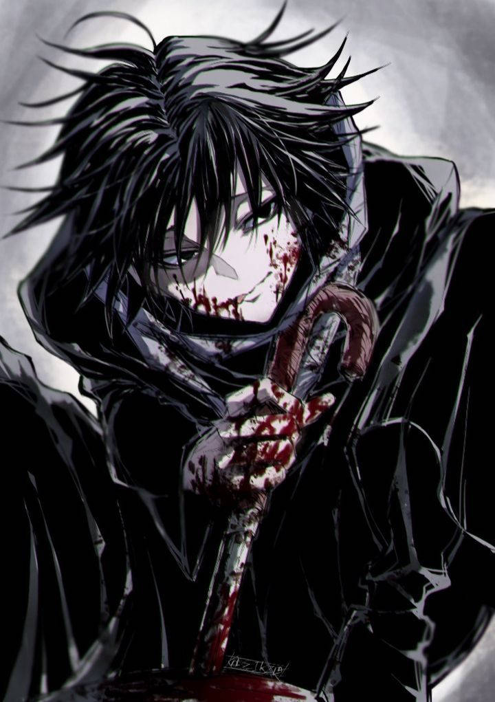 Ματωμένο Αγόρι Edgy Anime Pfp Ταπετσαρία