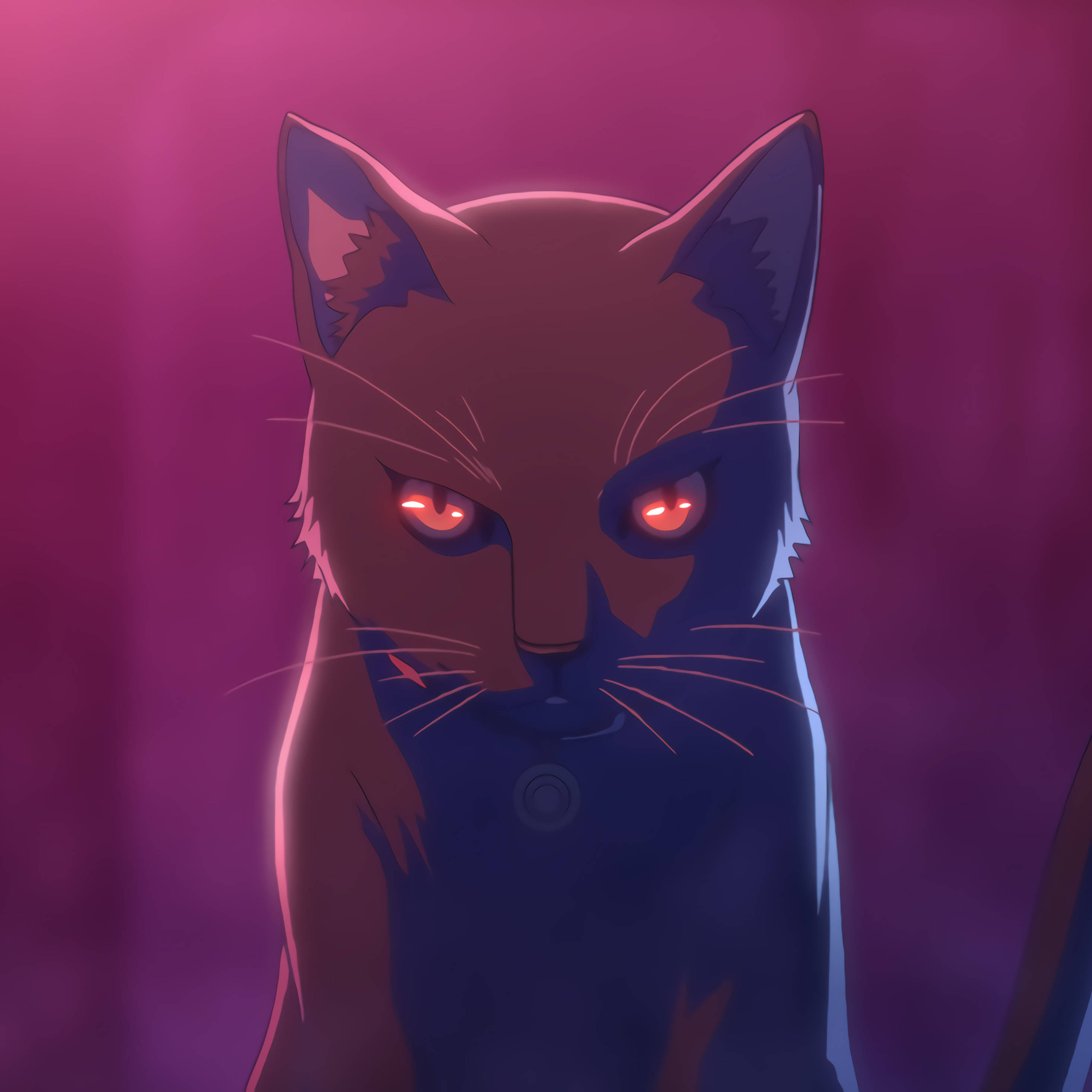 Μαύρη Γάτα Anime Akudama Drive για iPad Ταπετσαρία