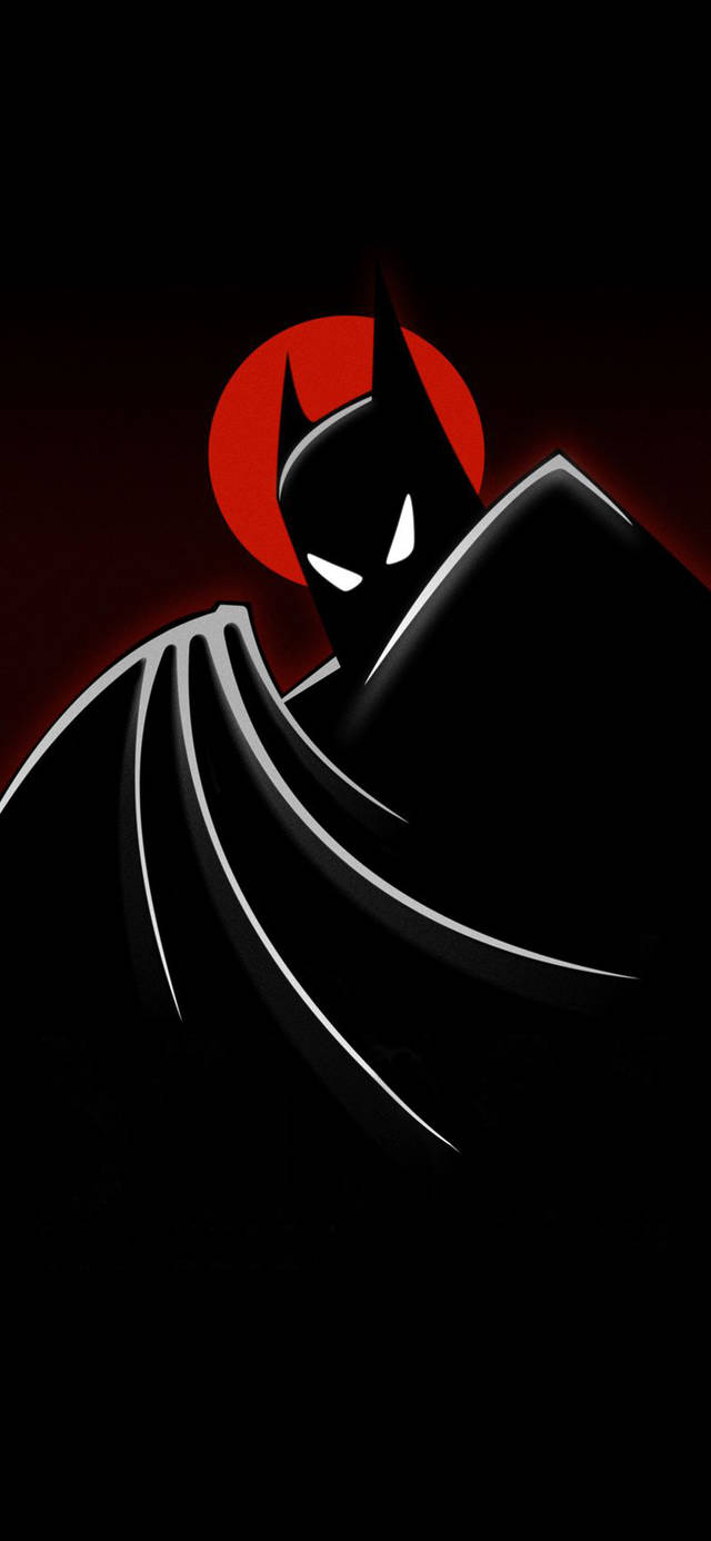 Μαύρη Τέχνη Batman Κόκκινο Φεγγάρι Κινούμενο Κινητό Ταπετσαρία