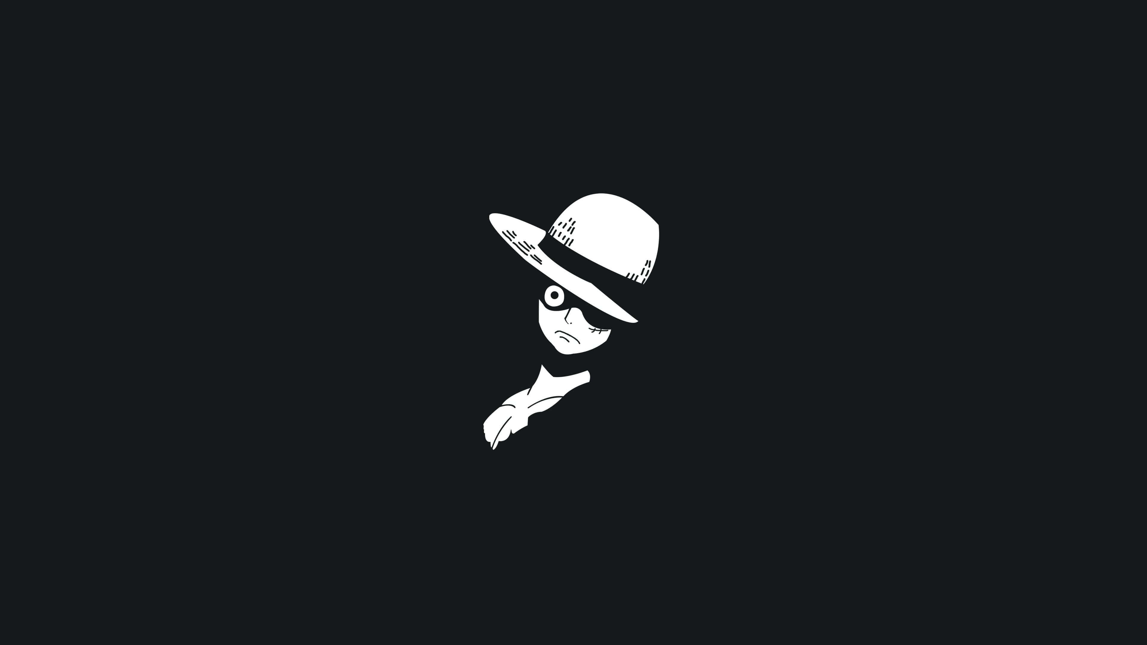 Μαύρο Anime Luffy Αισθητική Pc Ταπετσαρία