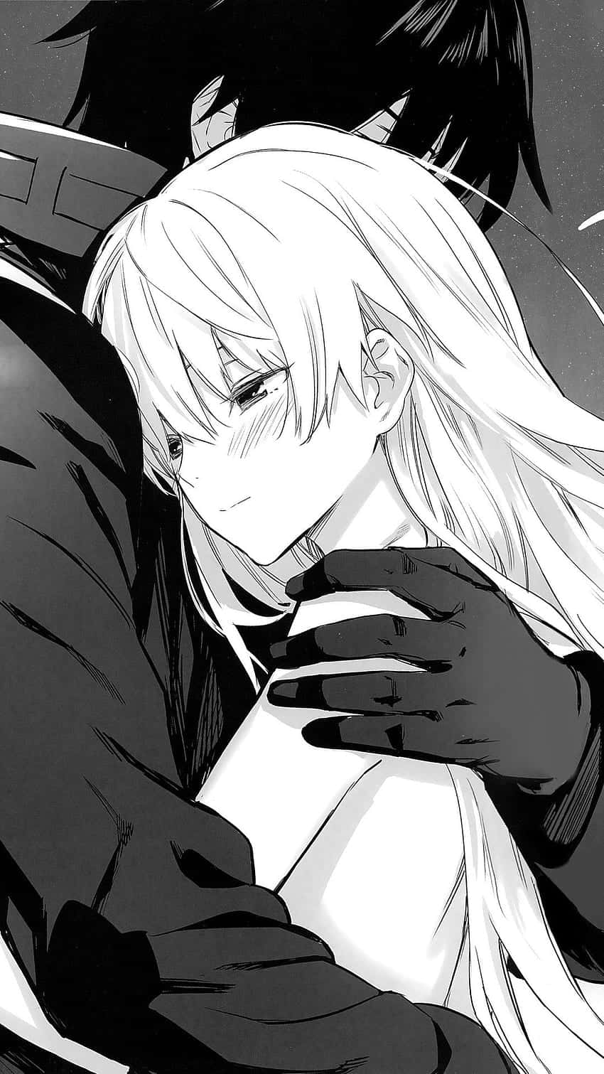 Μαύρο Anime Pfp Ζευγάρι Αγκαλιά Ταπετσαρία