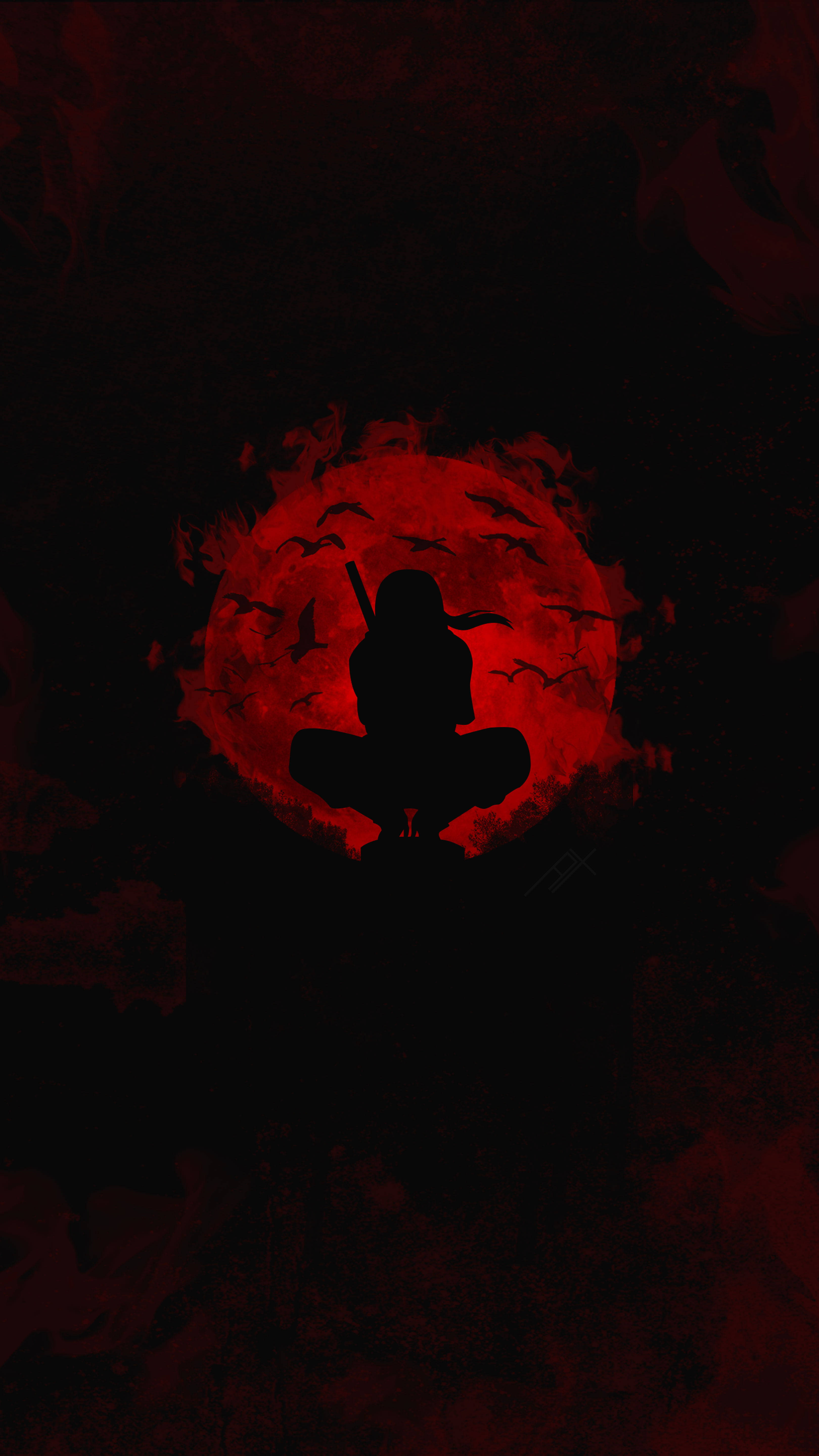 Μαύρος Anime Itachi Uchiha Ταπετσαρία