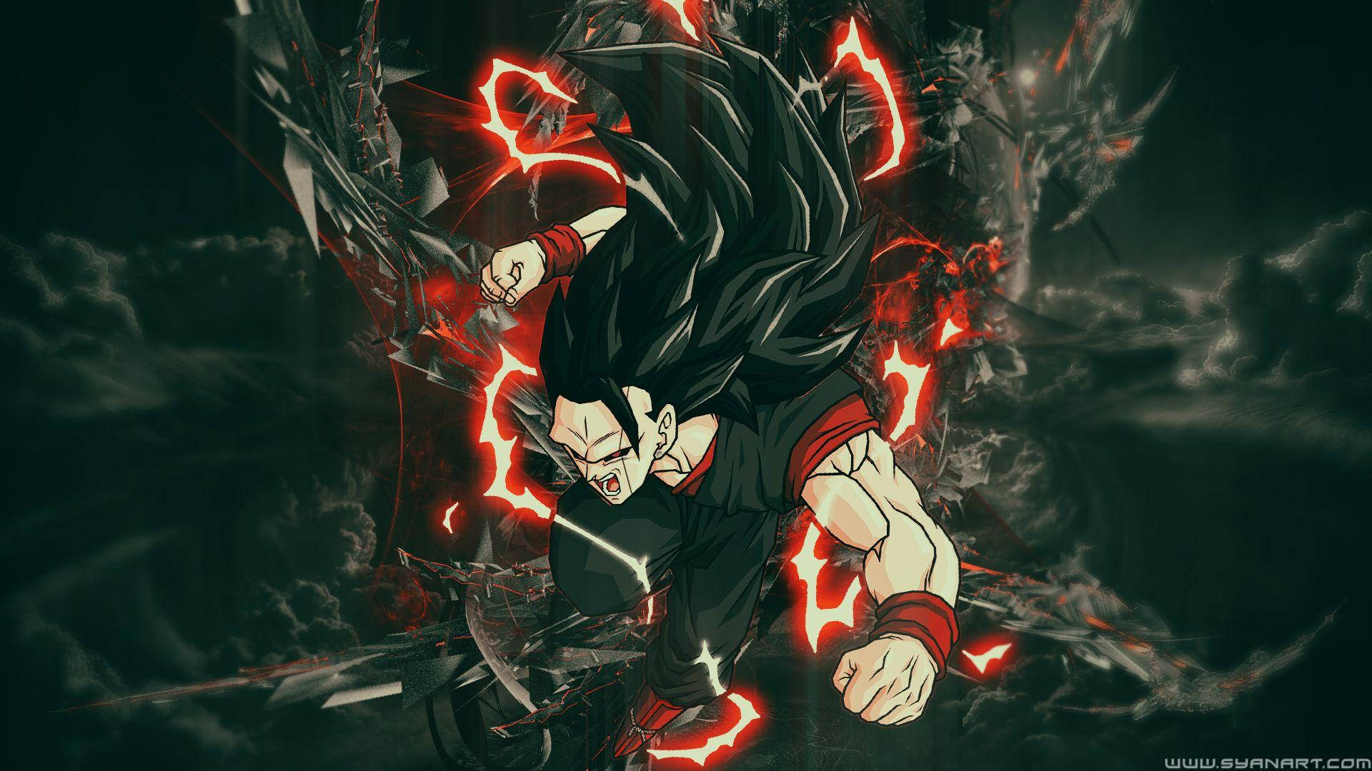 Μαύρος Goku Super Saiyan Τρίτη Μορφή Ταπετσαρία