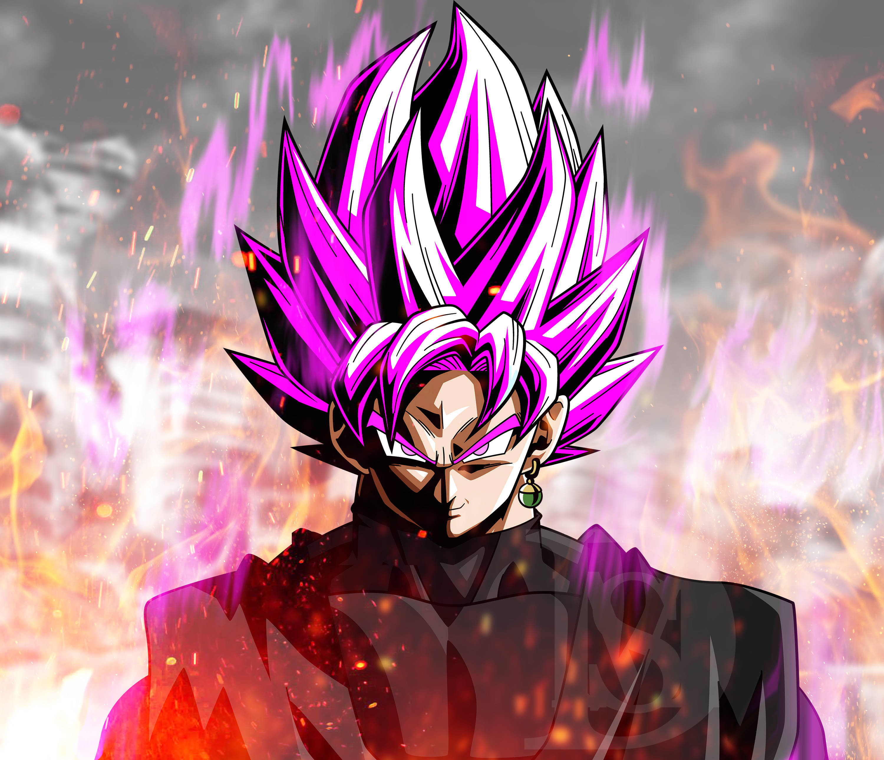 Μαύρος Goku Super Saiyan Rosé Ταπετσαρία