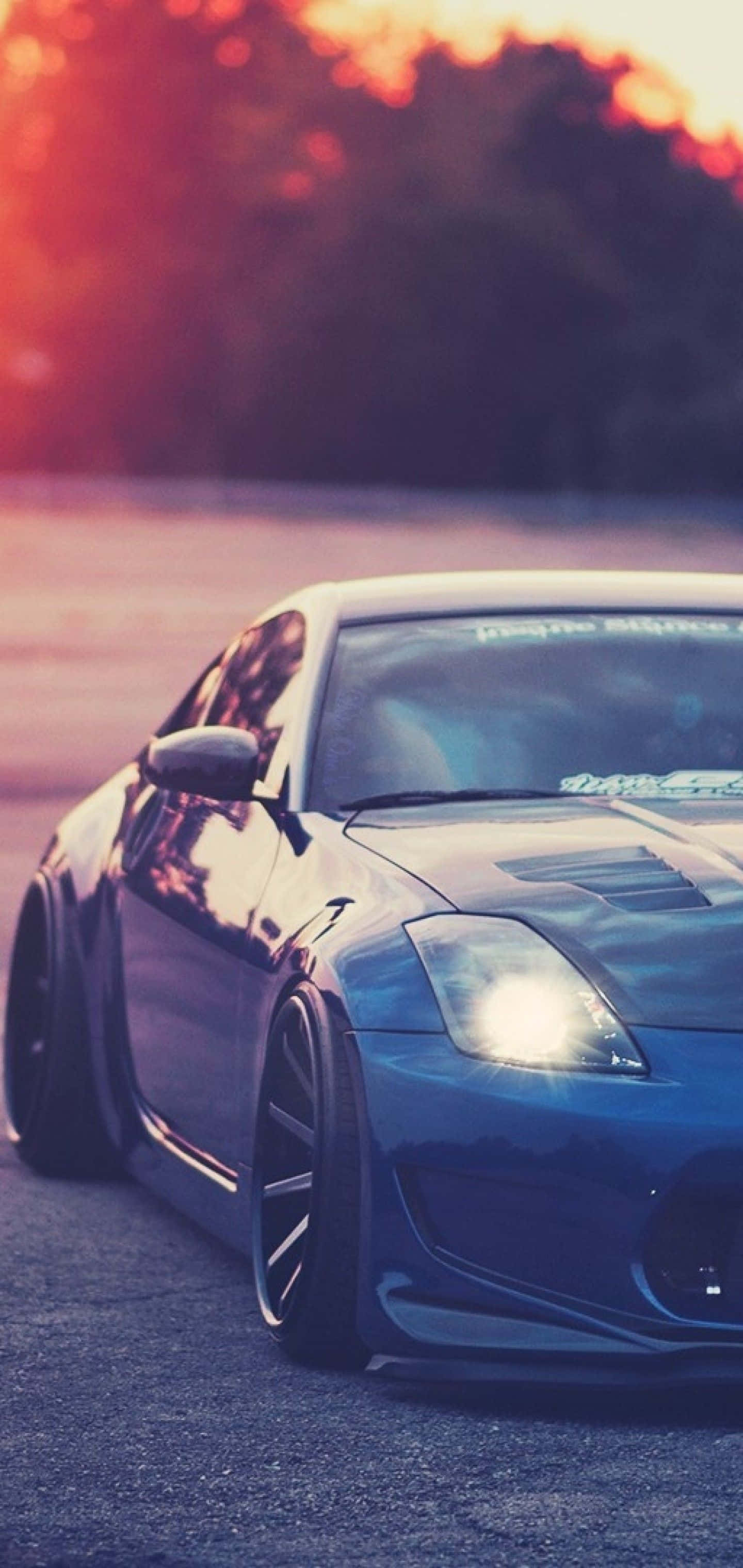 Μεταλλικό Μπλε Nissan 350Z iPhone Ταπετσαρία