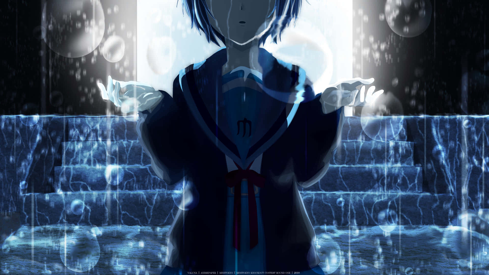 Μια θλιμμένη σκηνή anime που απεικονίζει τον αγώνα ενός νεαρού αγοριού Ταπετσαρία
