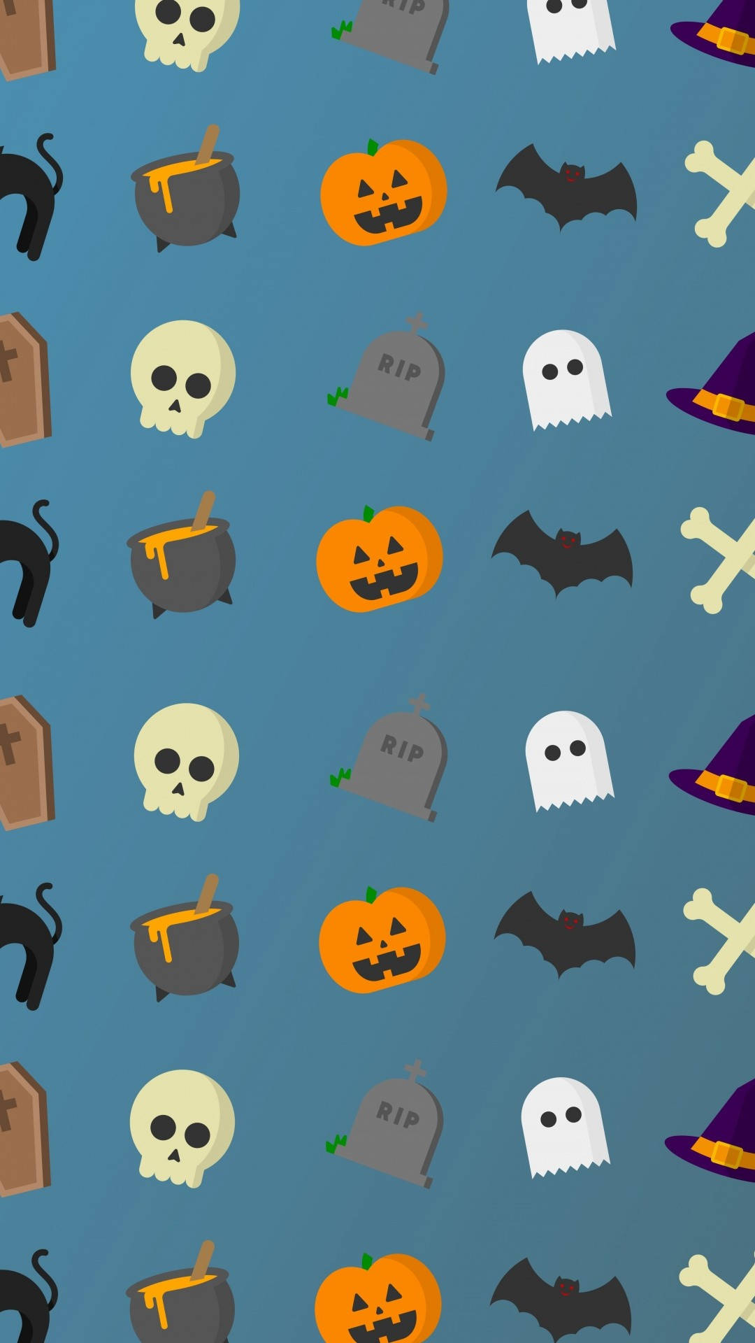 Μινιμαλιστικό Halloween για iPhone Ταπετσαρία