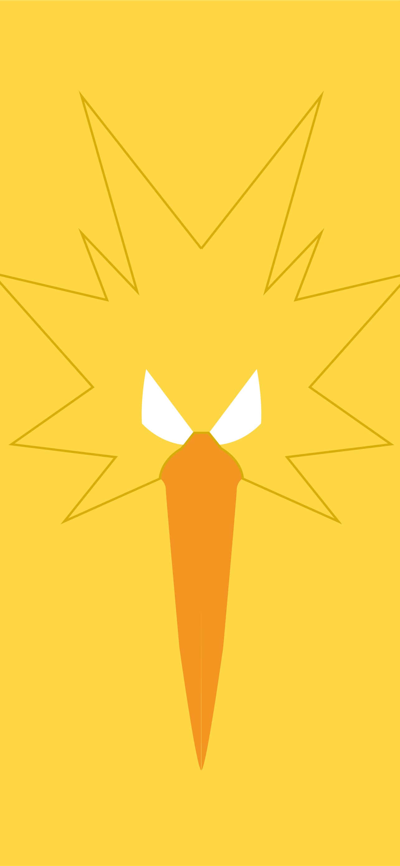 Μινιμαλιστικό Πρόσωπο Zapdos Ταπετσαρία