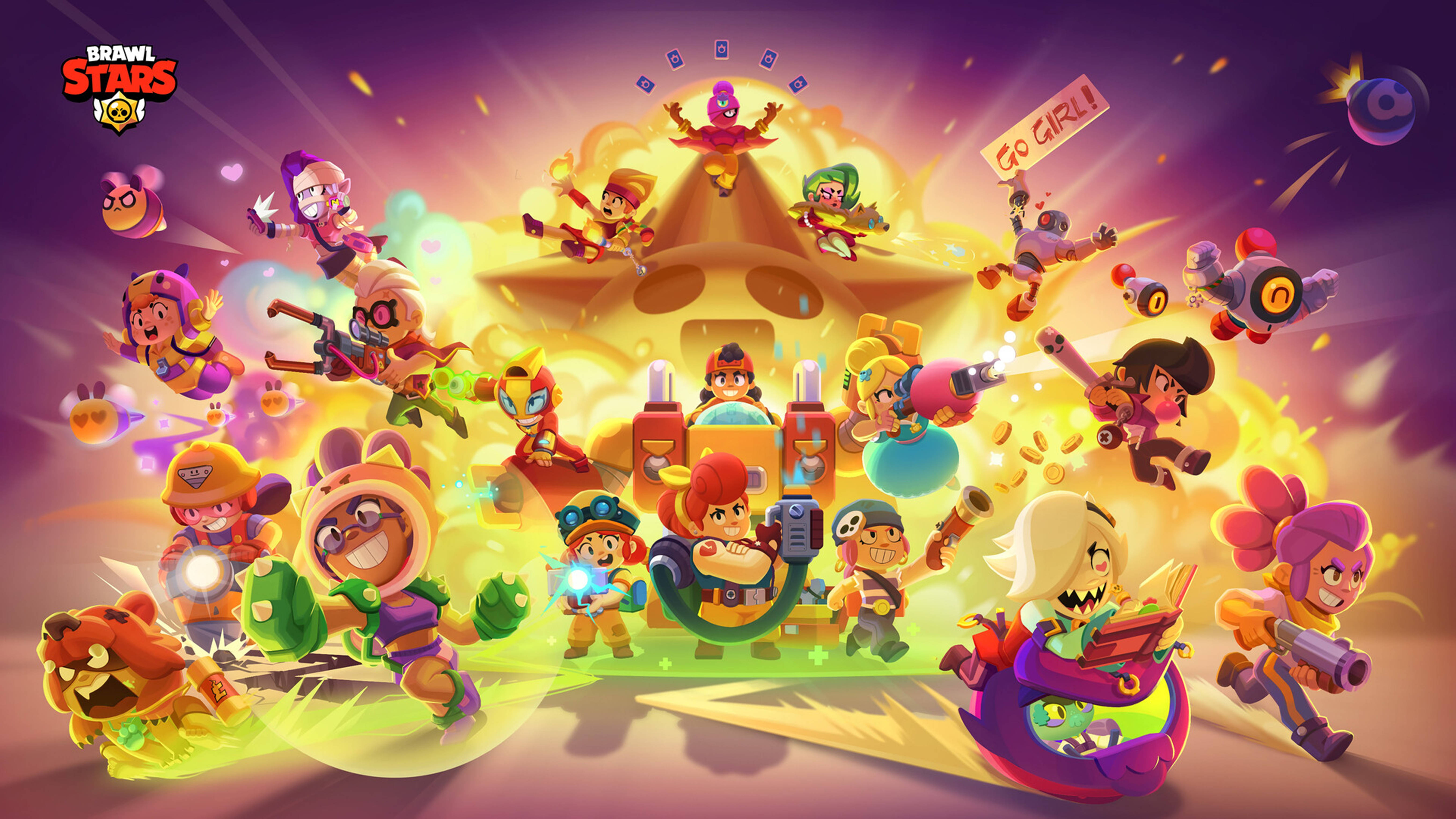 Μοντάζ Γυναικείας Ημέρας Brawl Stars 4K Ταπετσαρία