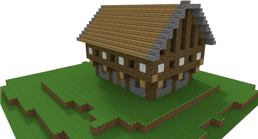 Μοντέλο Εικονικής Έπαυλης σε Στυλ Minecraft Ταπετσαρία