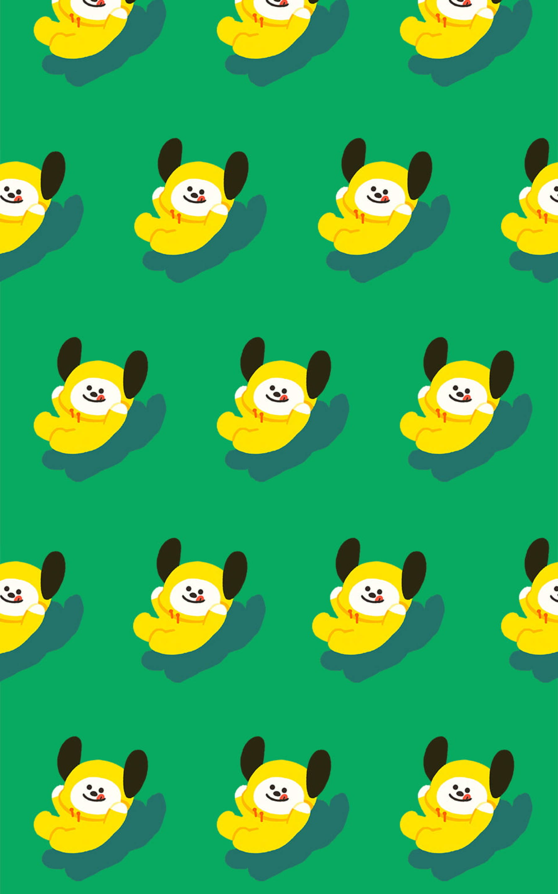 Μοτίβο Chimmy από BTS BT21 Ταπετσαρία