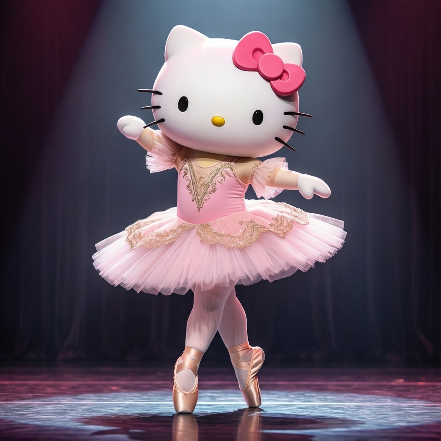 Μπαλαρίνα Hello Kitty Ταπετσαρία