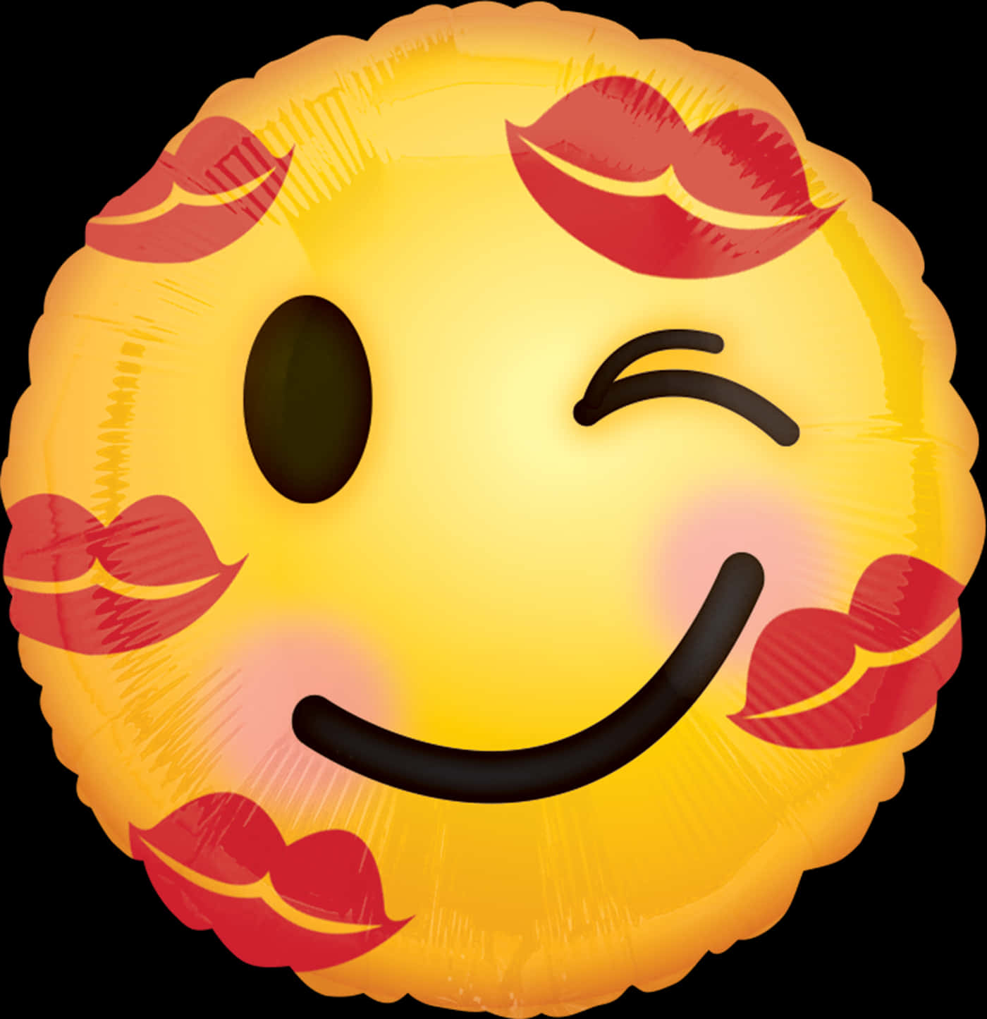 Μπαλόνι Emoji που Κλείνει το Μάτι και Στέλνει Φιλί Ταπετσαρία