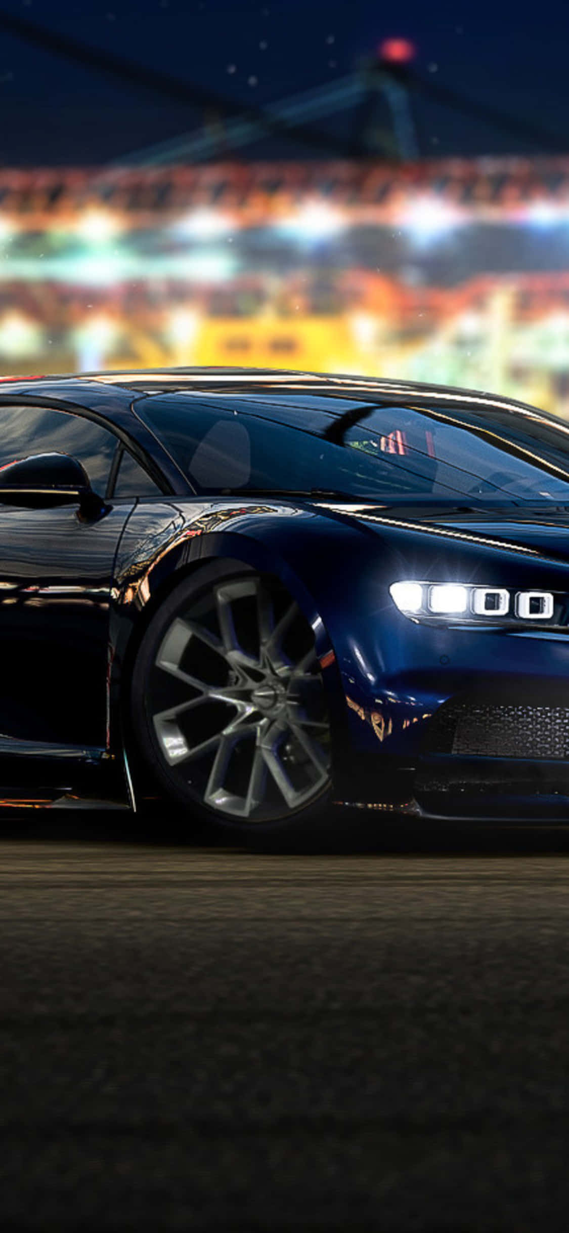 Φόντο μπλε Bugatti iPhone X Forza Motorsport 7 Ταπετσαρία