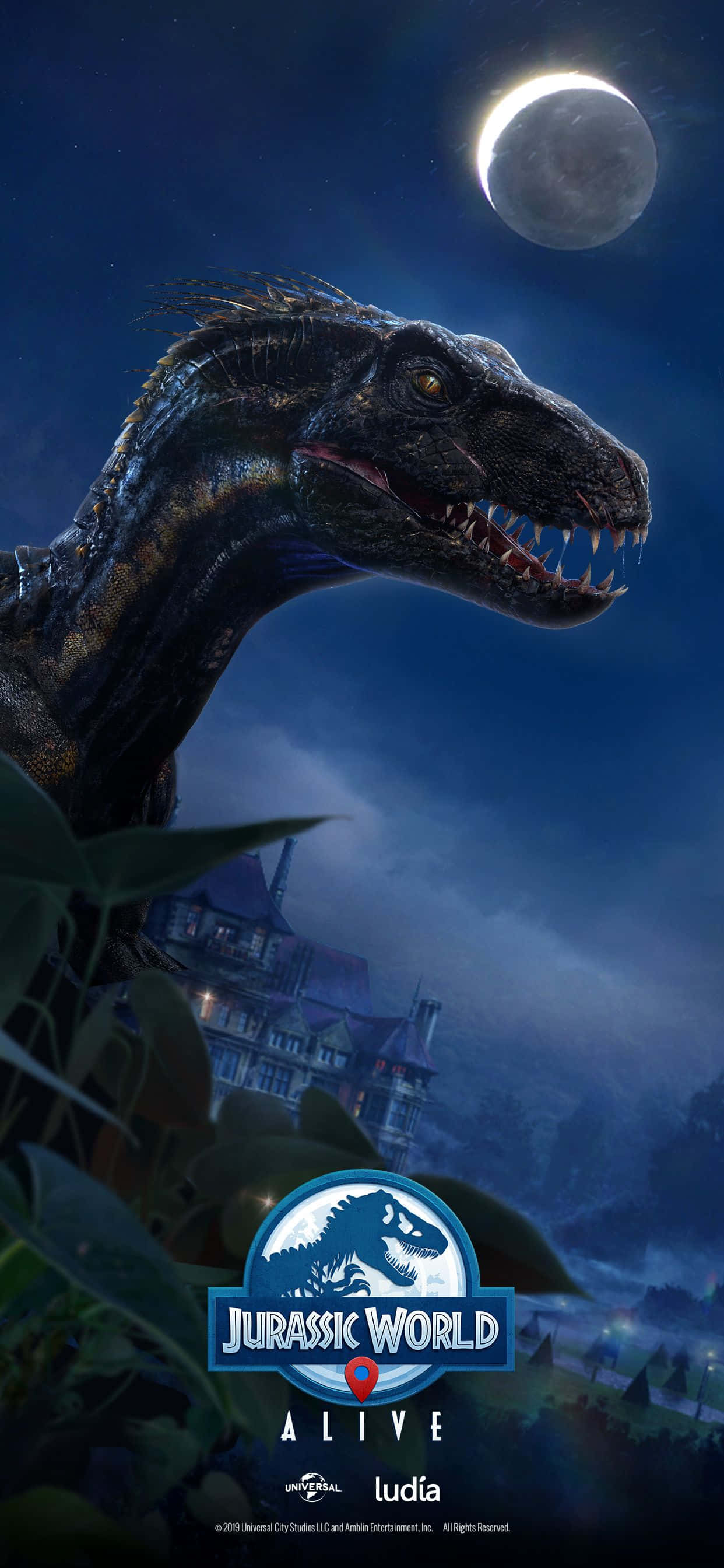 Μπλε Νύχτα Jurassic World Ταπετσαρία