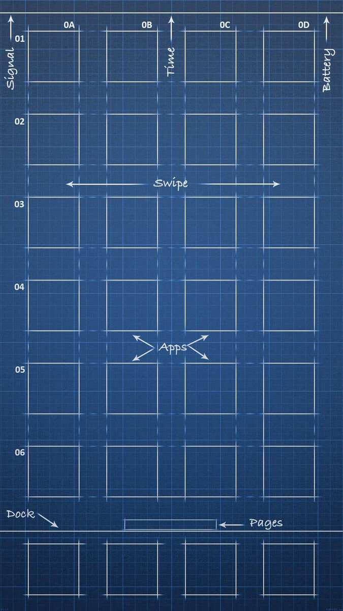 Μπλε Διάγραμμα iPhone SE Ταπετσαρία