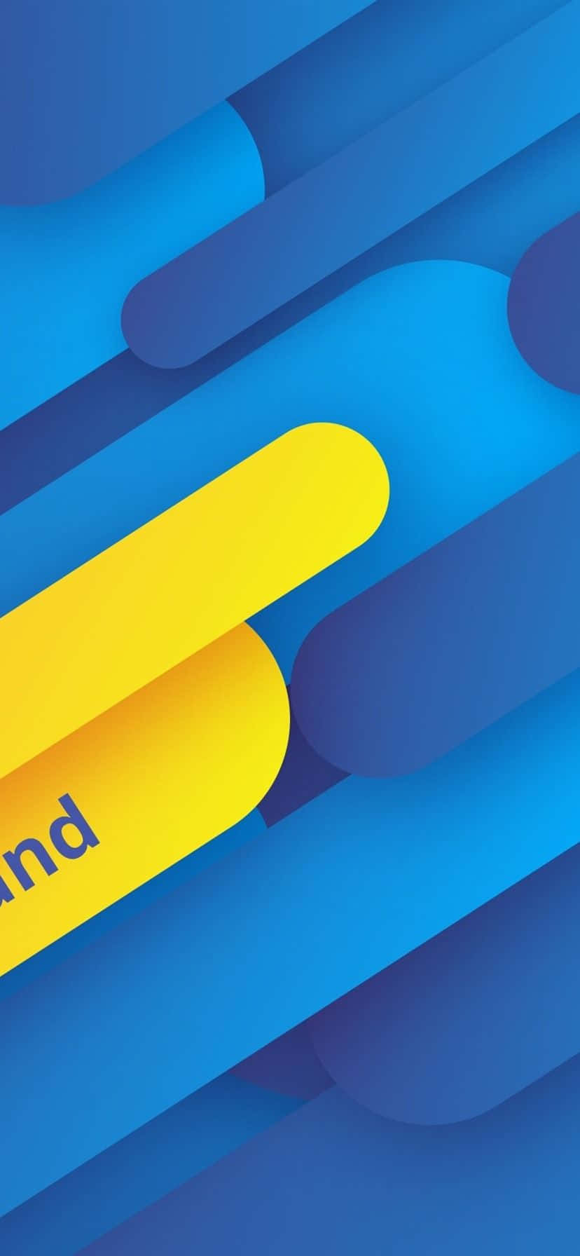 Μπλε και κίτρινο φόντο αφηρημένης τέχνης Ταπετσαρία