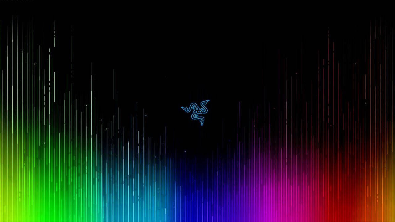 Μπλε Λογότυπο Razer RGB 4K Ταπετσαρία