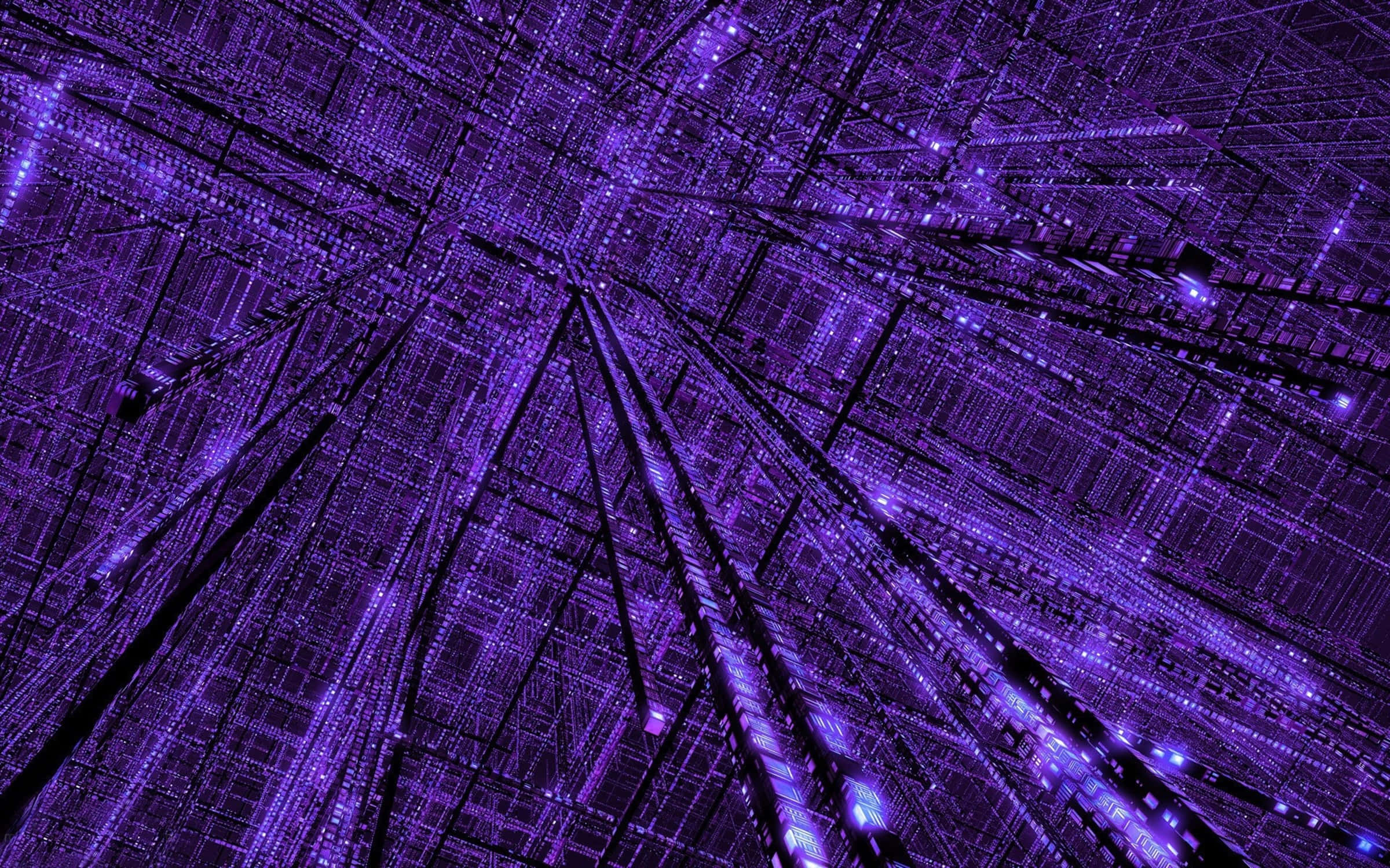 Μωβ Αφηρημένος Πίνακας Matrix Ταπετσαρία