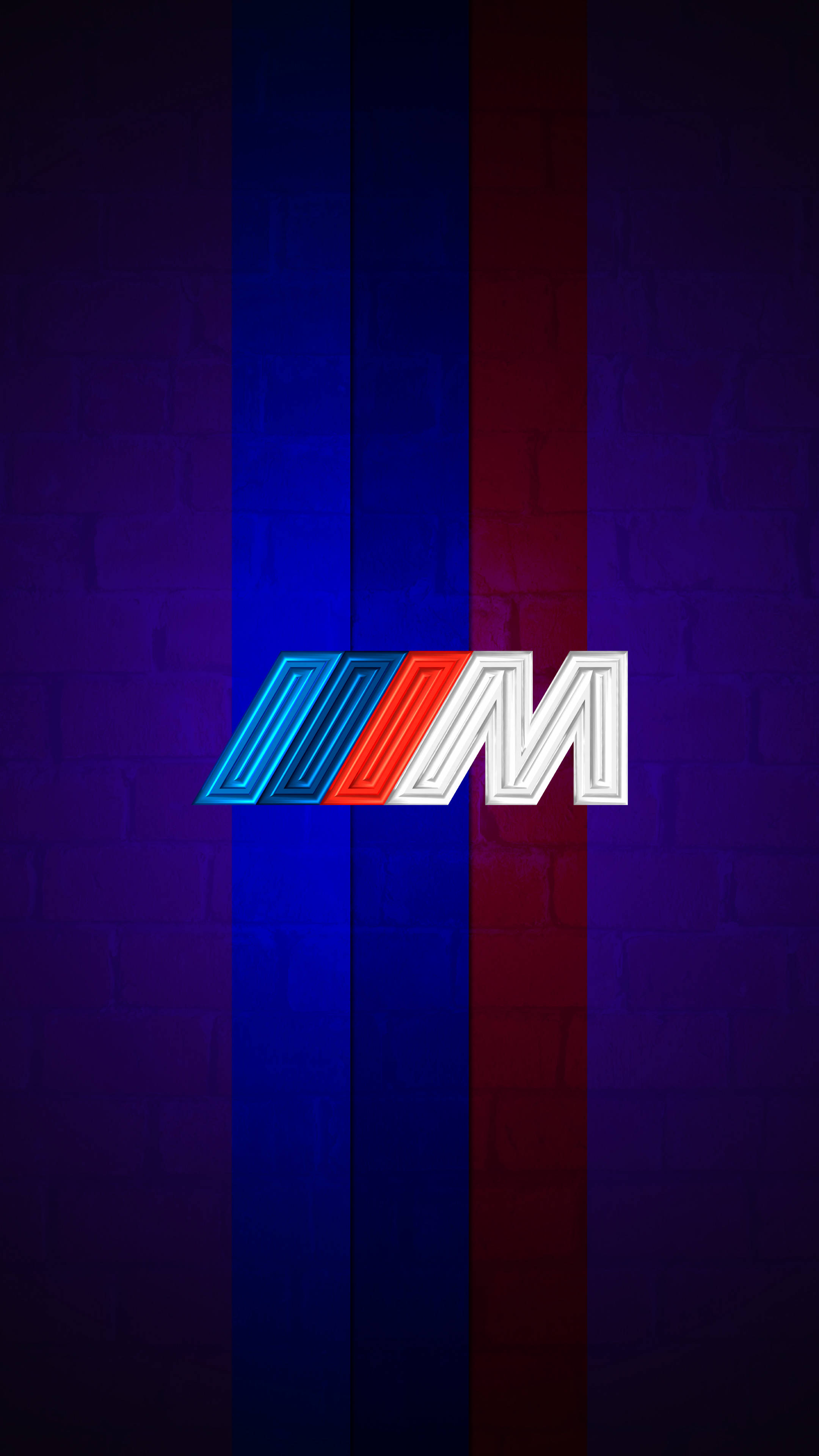 Μωβ με Ρίγες Λογότυπο BMW M Ταπετσαρία