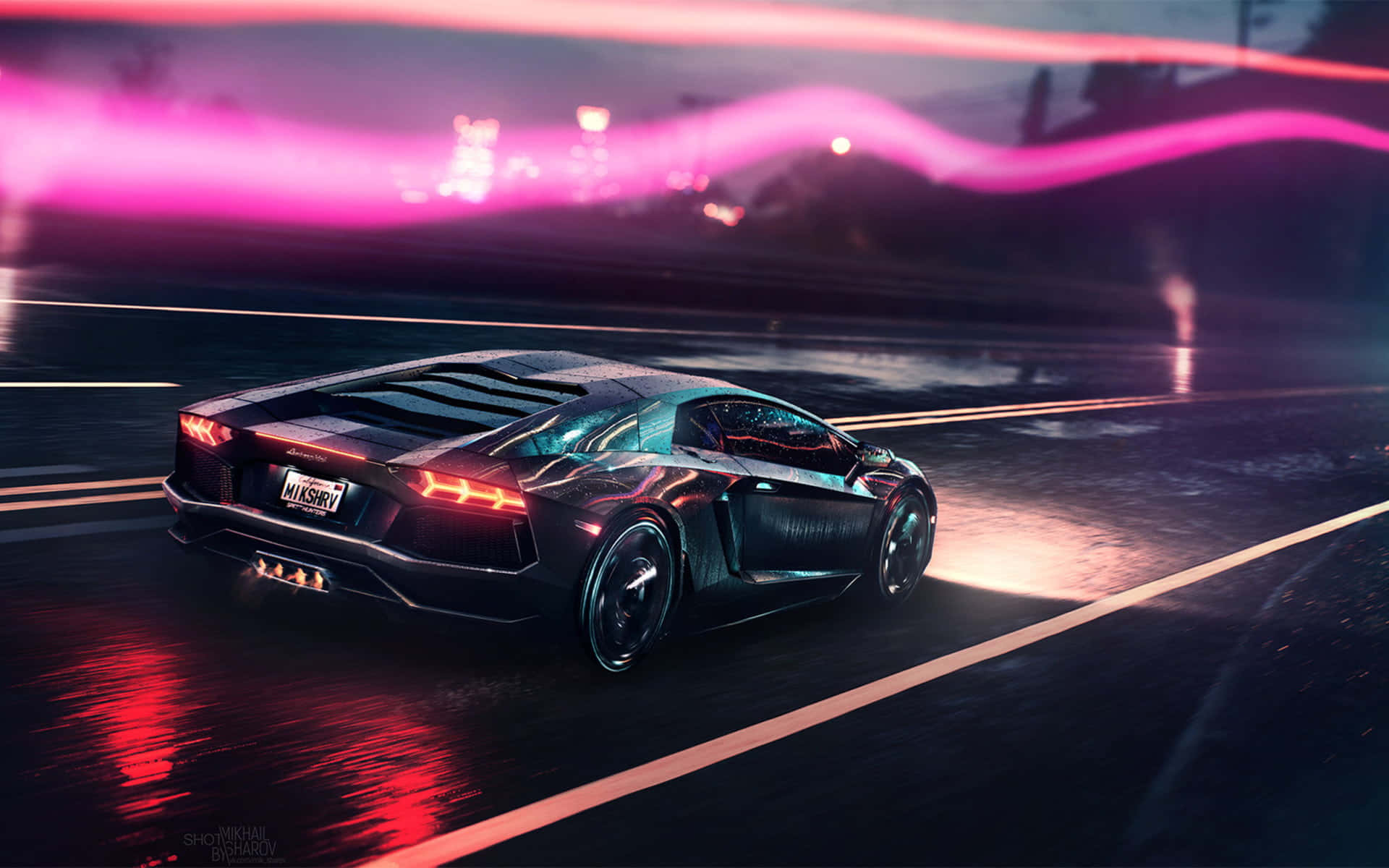 Νέον Lamborghini Daze Ταπετσαρία