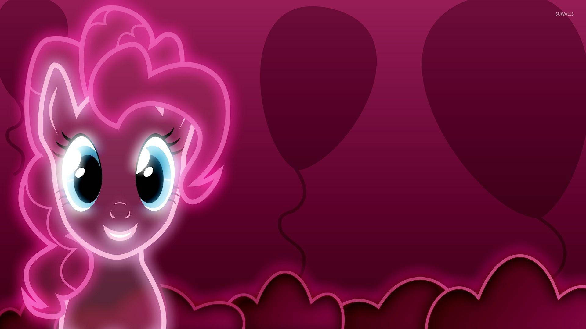Νέον ροζ Pinkie Pie Ταπετσαρία
