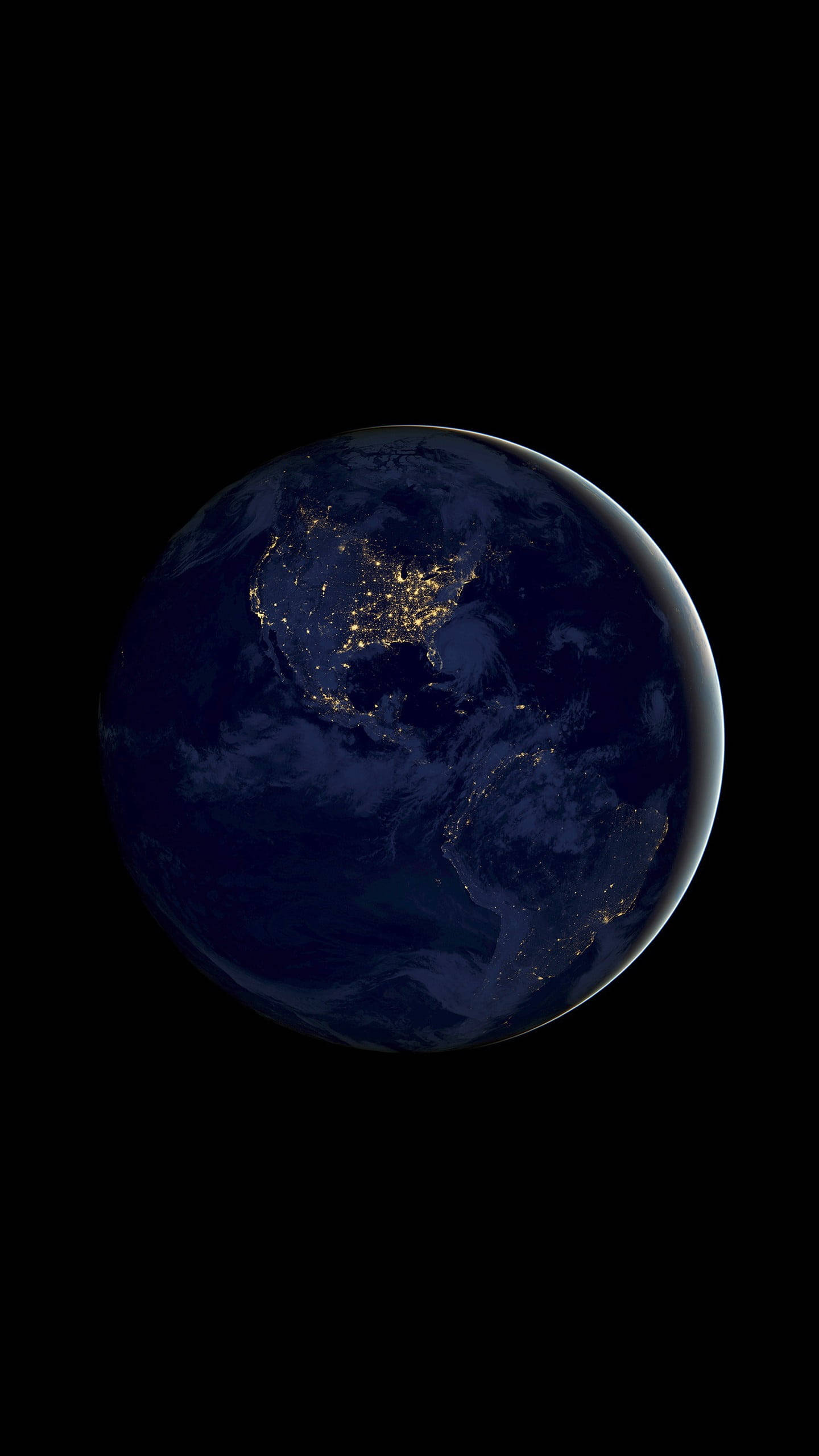 Νύχτα της Γης από τη NASA για iPhone Ταπετσαρία