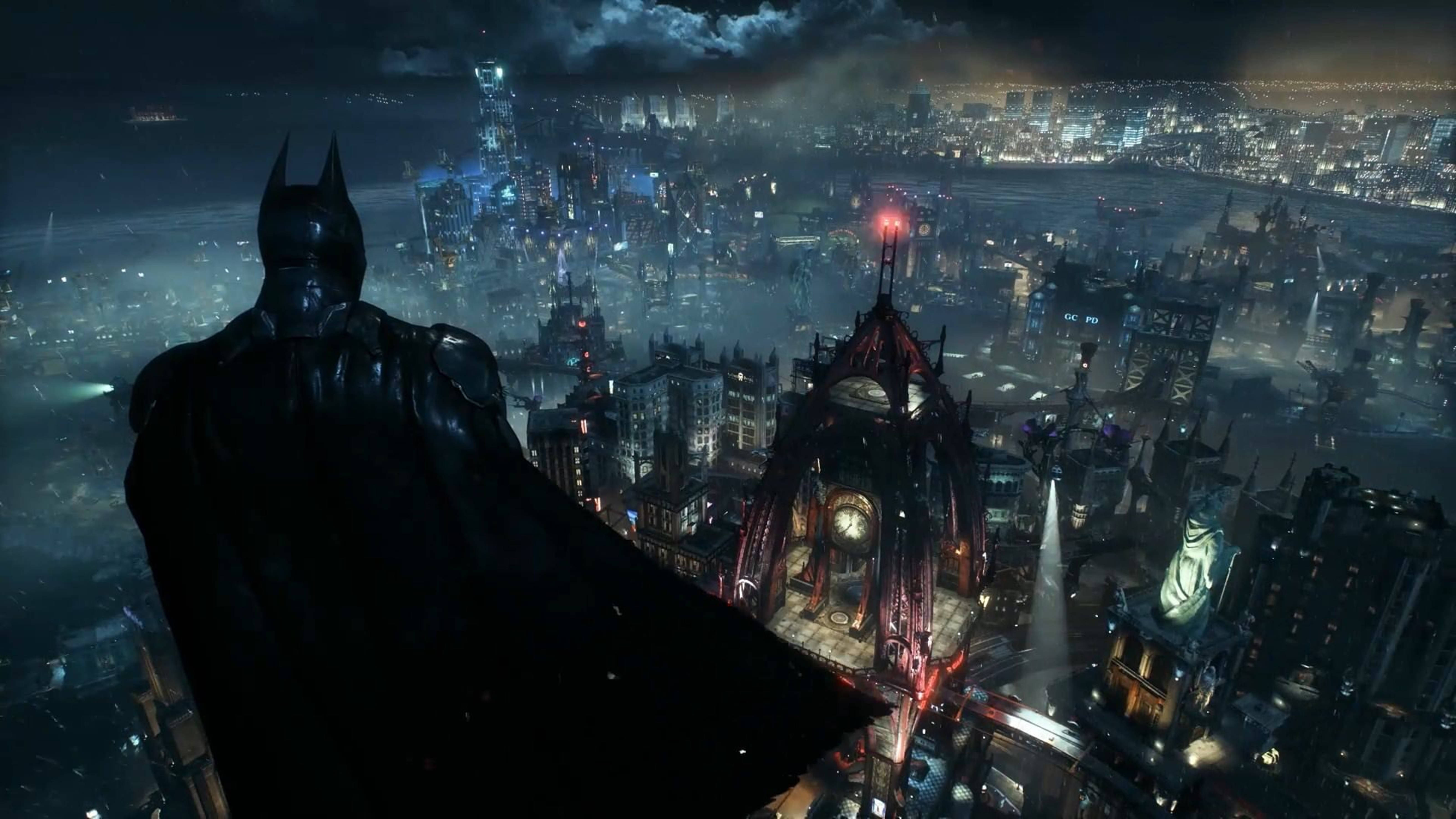 Ο Batman επιβλέπει την Arkham City 4K — Batman Ταπετσαρία