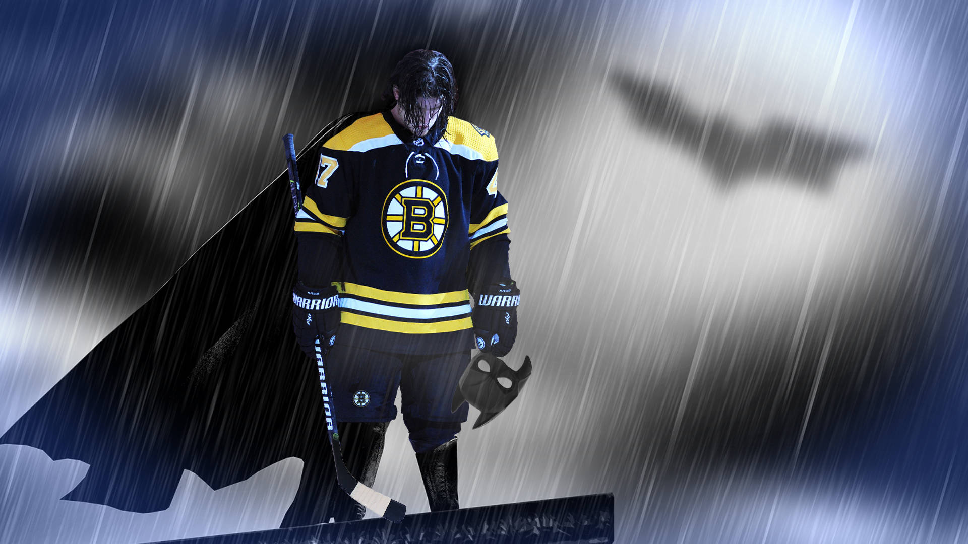 Ο Batman φοράει τη στολή του Torey Krug των Boston Bruins Ταπετσαρία