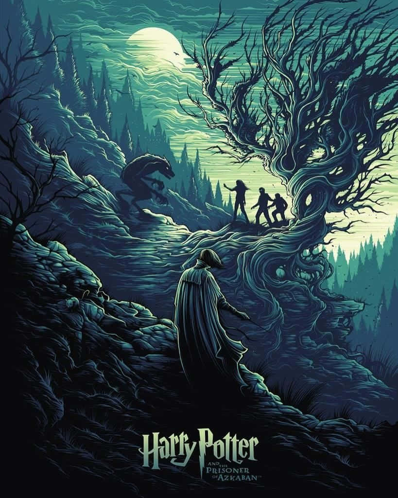 Ο Daniel Radcliffe πρωταγωνιστεί στο Harry Potter And The Prisoner Of Azkaban Ταπετσαρία