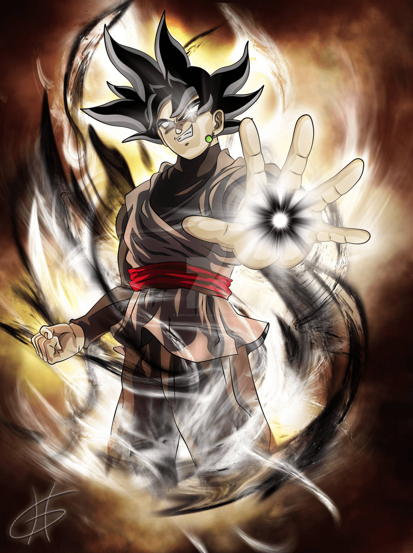 Ταπετσαρία του Goku σε μαύρη λειτουργία Σάιγιαν. — Goku Ταπετσαρία