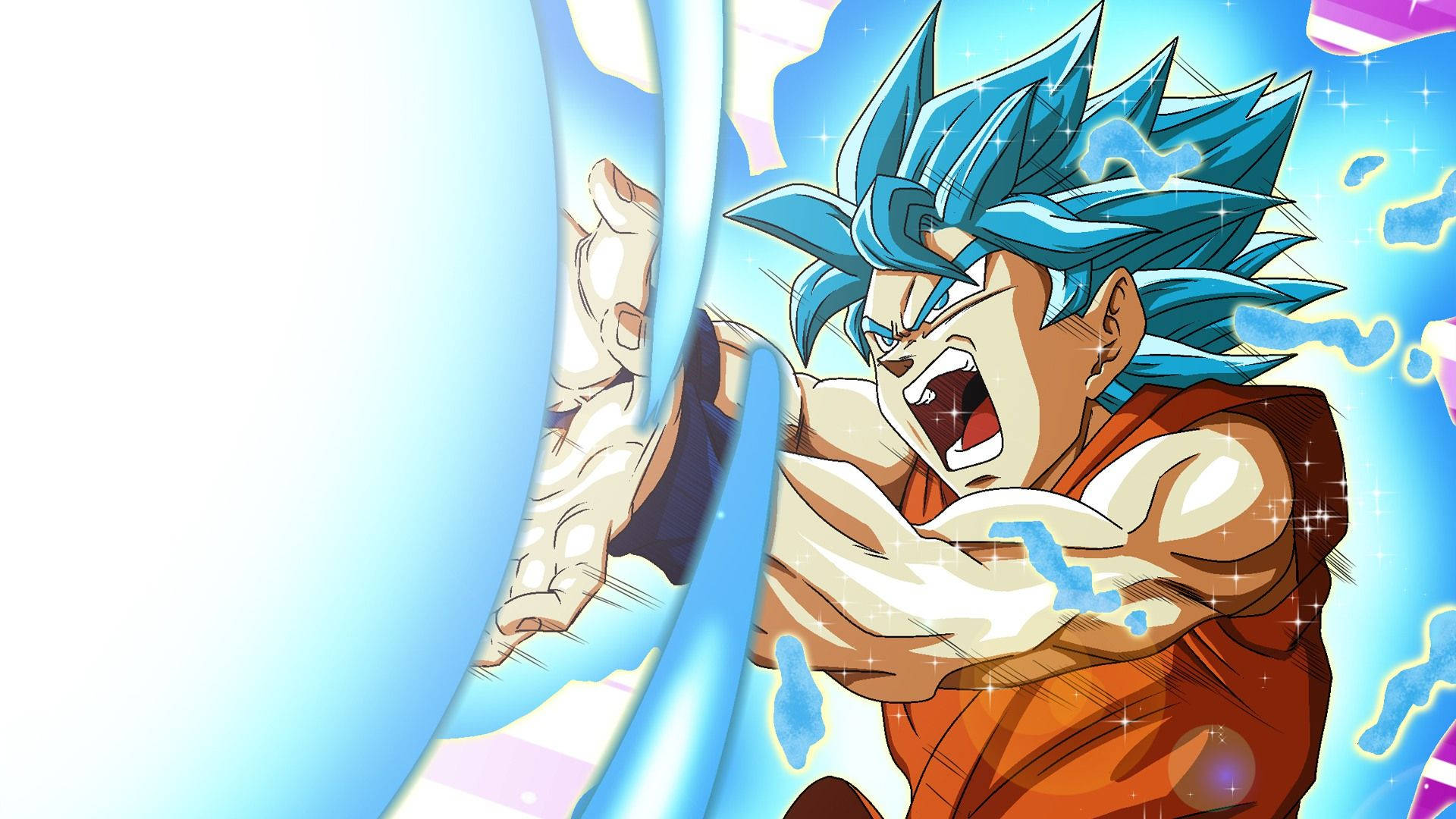 Dragon Ball Z Kamehameha του San goku, super brol, super saiyan που πολεμούν τους κακούς. — Dragon ball super GIF Ταπετσαρία