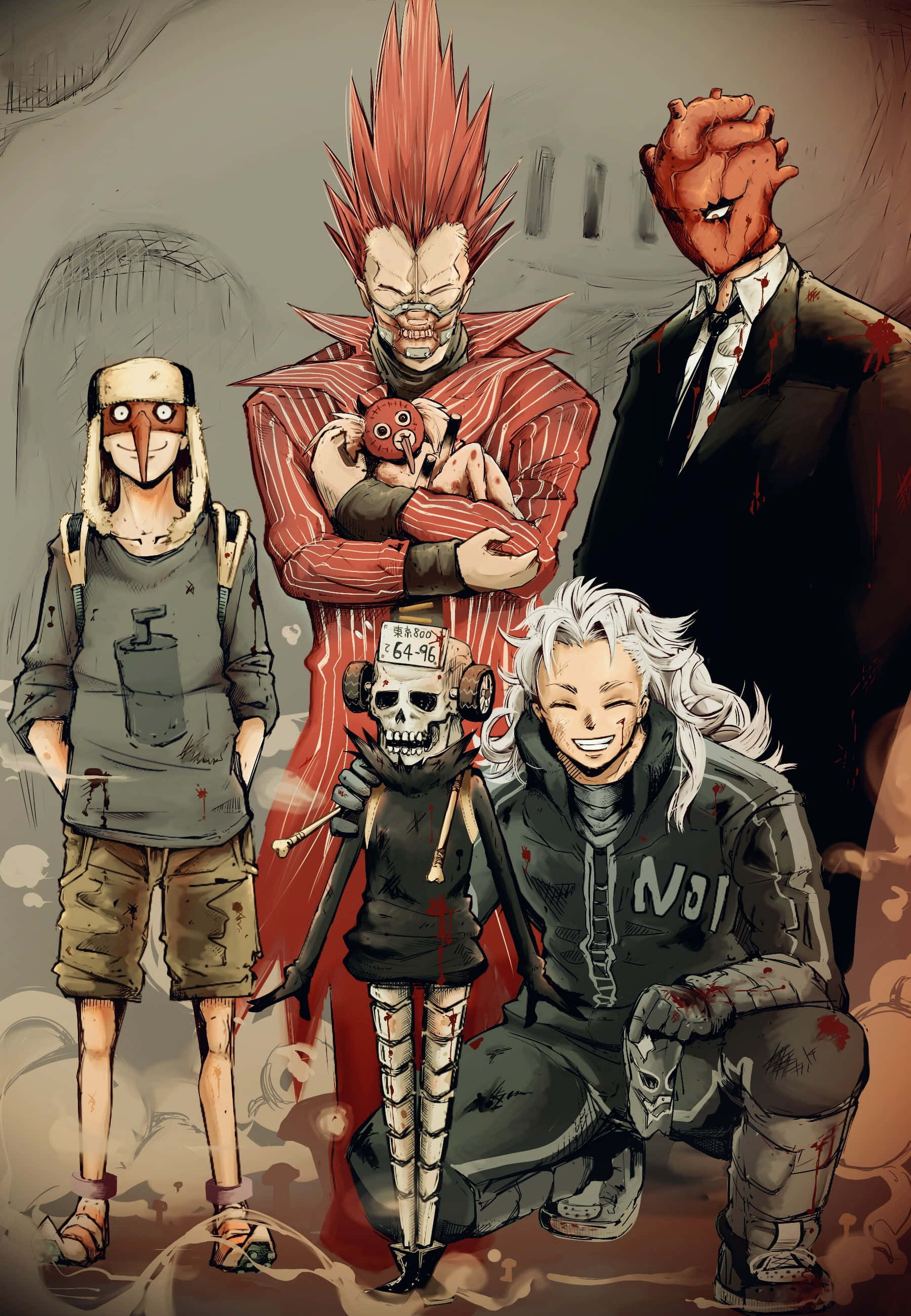 Ο Kaiman, ο πρωταγωνιστής του Dorohedoro, έτοιμος να αντιμετωπίσει τους εχθρούς του Ταπετσαρία