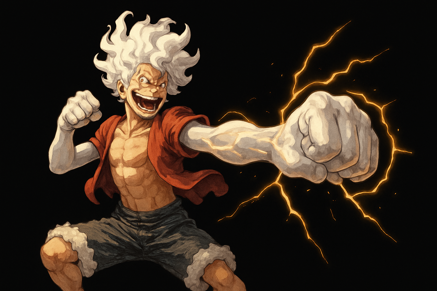 Ο Luffy με το νοκ-άουτ χτύπημά του Ταπετσαρία