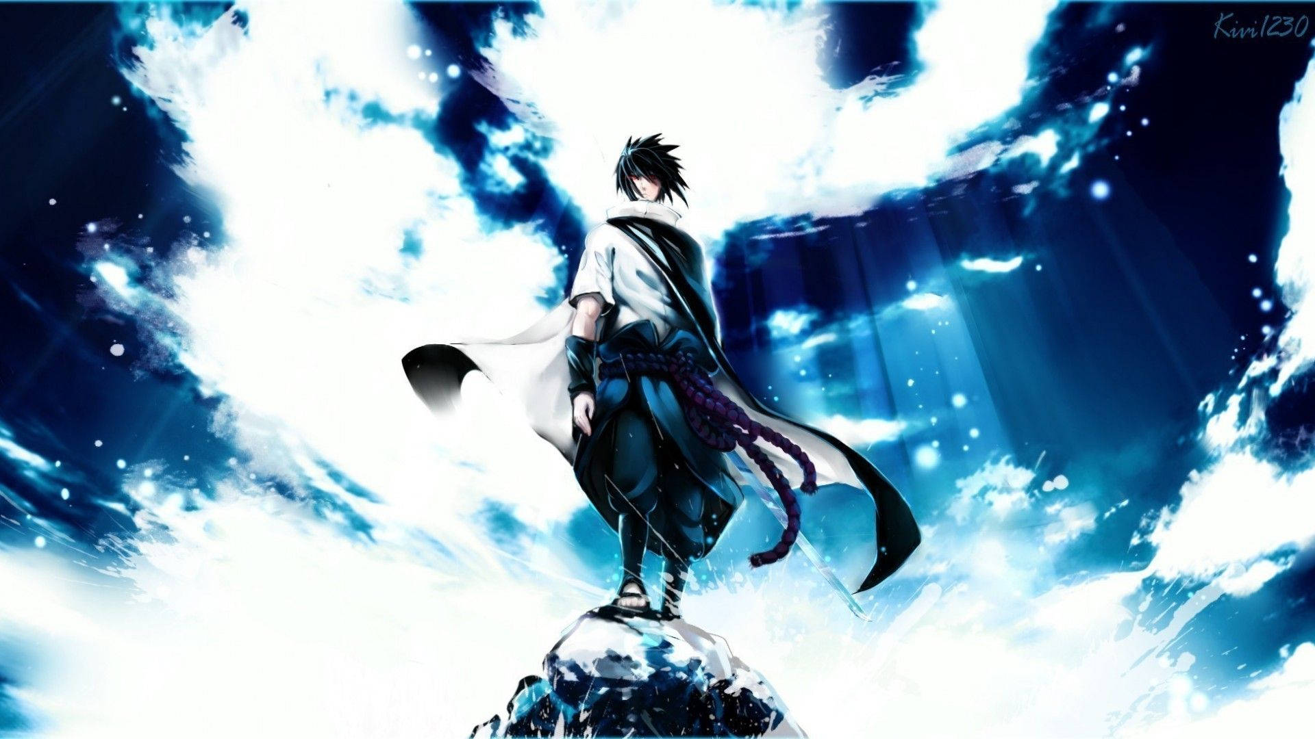 Ταπετσαρία του Sasuke Uchiha ως ισχυρού χρήστη της τεχνικής απελευθέρωσης κεραυνού. — Sasuke Ταπετσαρία