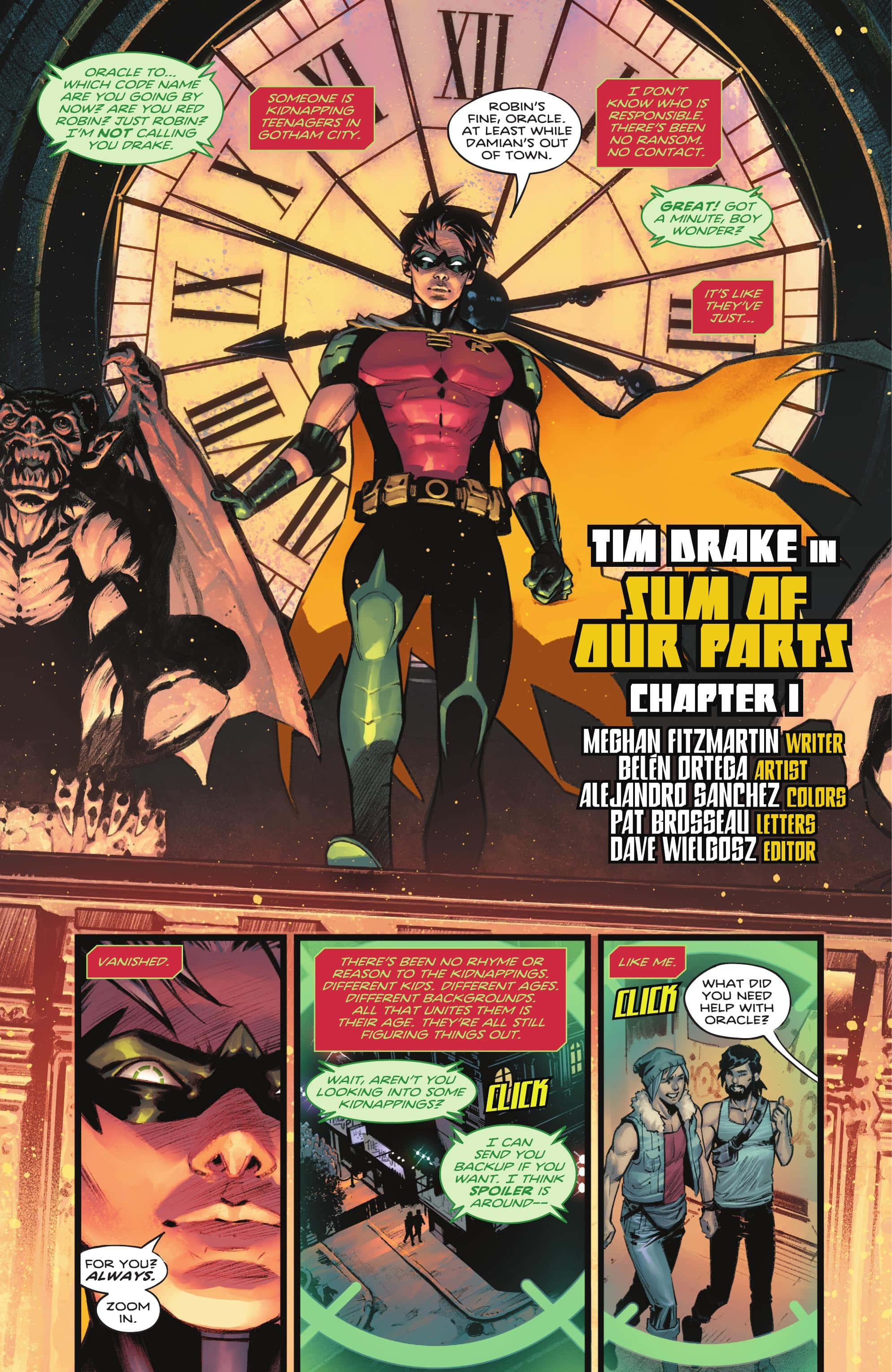 Ο ατρόμητος Tim Drake σε δράση ως Red Robin Ταπετσαρία
