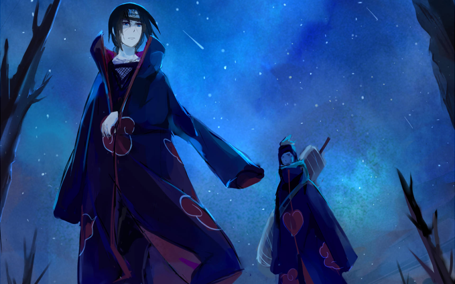 Ιτάτσι και Κισάμε — Anime τοπίο GIF Ταπετσαρία