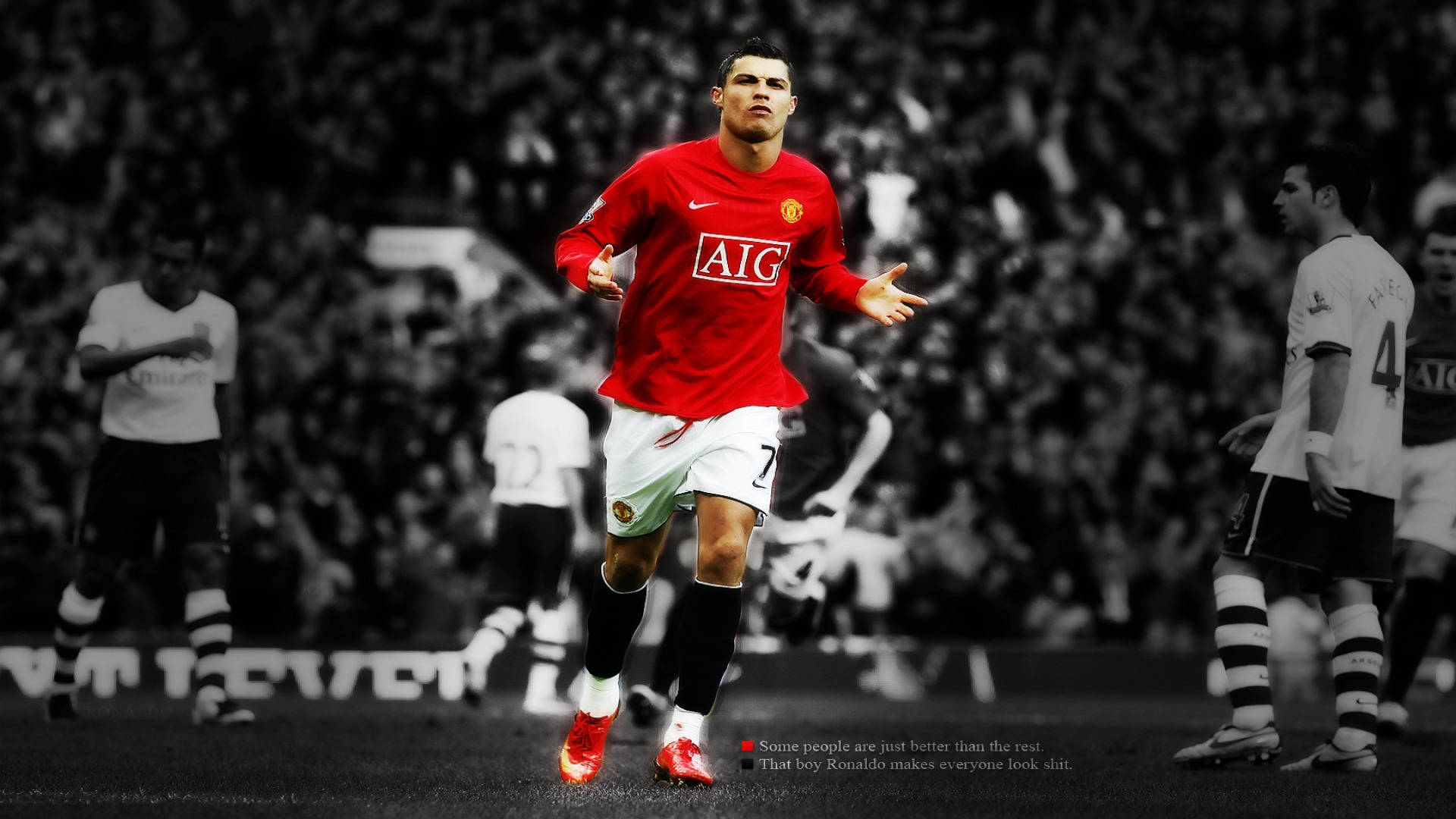 Ταπετσαρία Cristiano Ronaldo Μάντσεστερ Γιουνάιτεντ. — Cristiano Ronaldo Ταπετσαρία