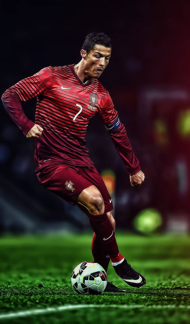 Ταπετσαρία Cristiano Ronaldo εν Κινήσει. — Cristiano Ronaldo Ταπετσαρία