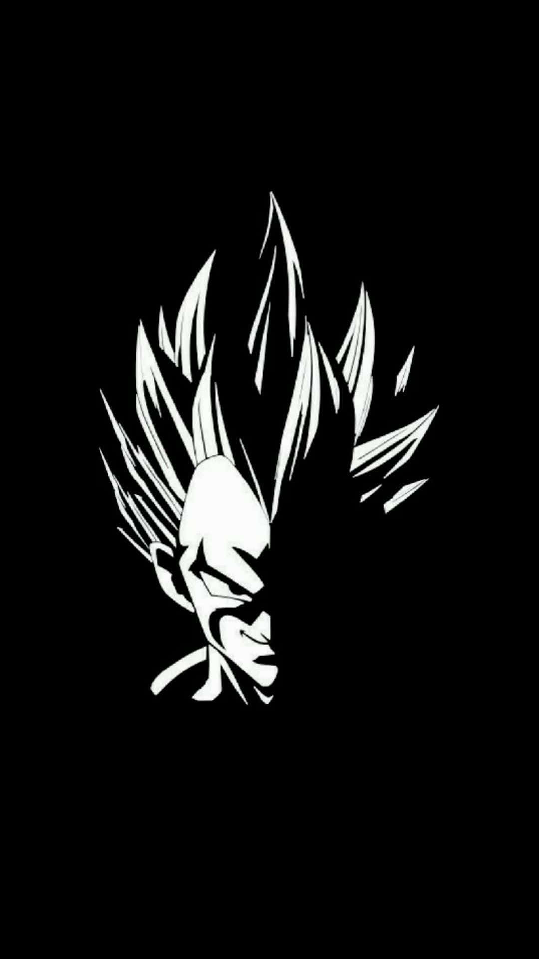 Βετζίτα Ασπρόμαυρο — Dragon ball z GIF Ταπετσαρία