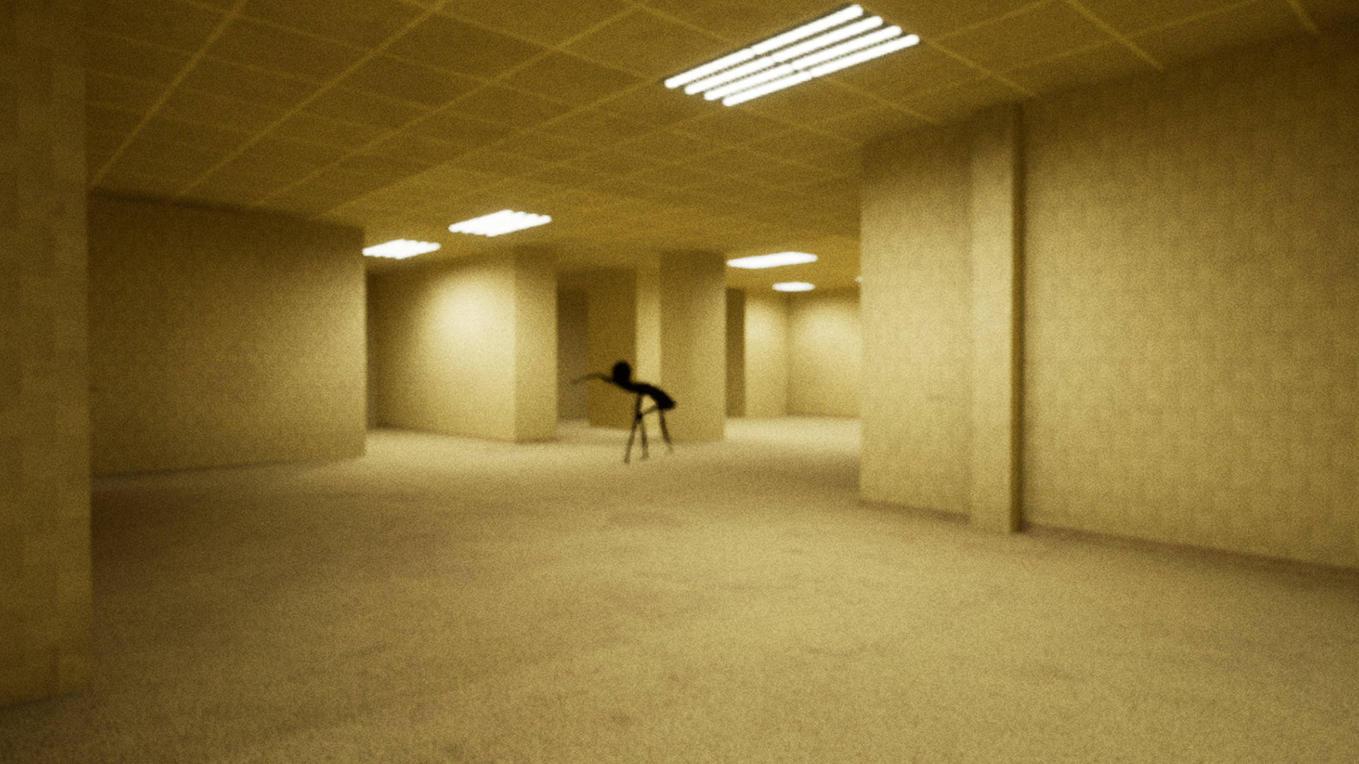 Ο Σλέντερμαν στα Backrooms Ταπετσαρία