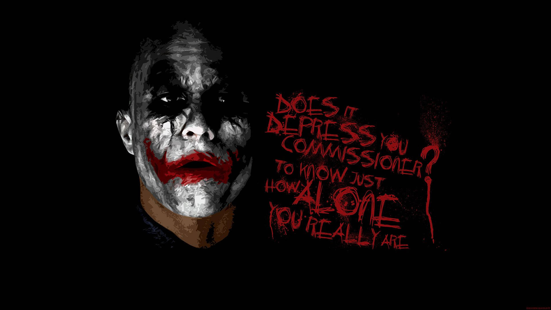 Ταπετσαρία Ο Τζόκερ Μιλάει στον Επίτροπο — Joker Ταπετσαρία