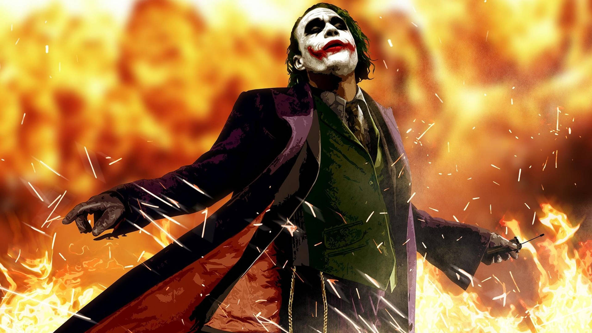 Ταπετσαρία Ο Τζόκερ στις Φλόγες — Joker Ταπετσαρία