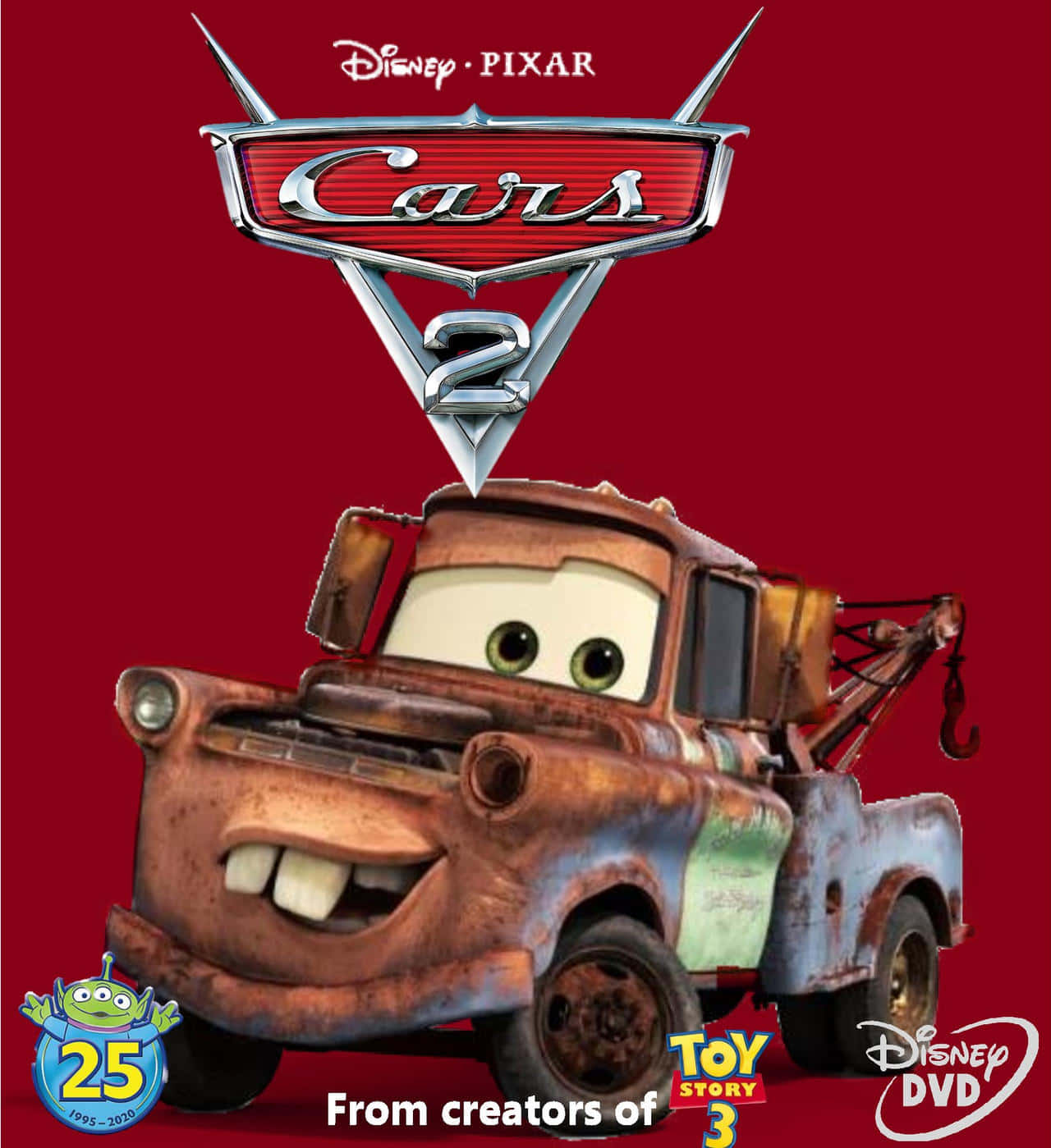 Οι αντίπαλοι αδερφικοί φίλοι Lightning McQueen και Mater ενώνουν δυνάμεις. Ταπετσαρία