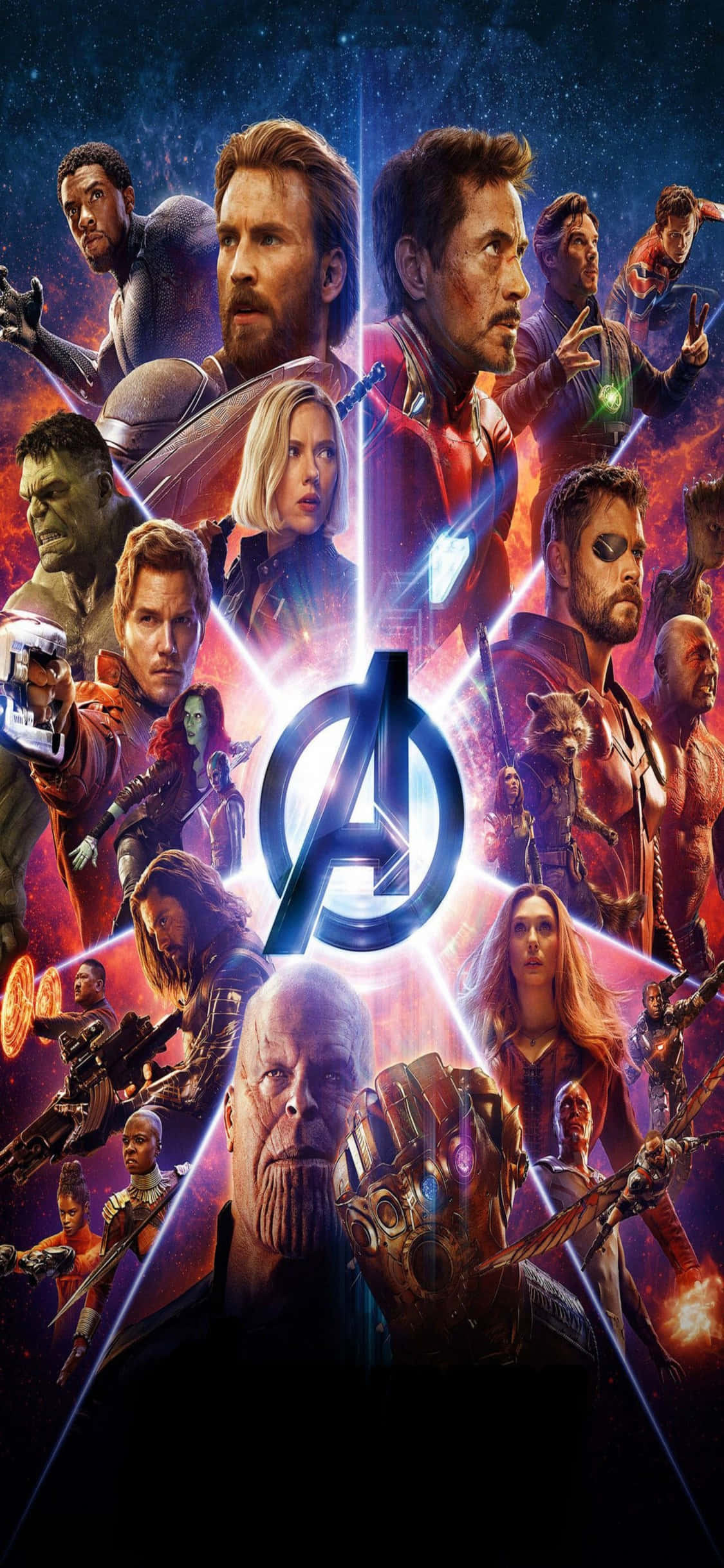 Οι Εκδικητές της Marvel Ενώνονται με το iPhone Xs Ταπετσαρία