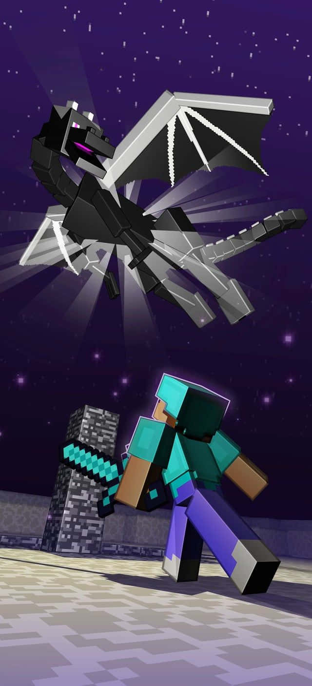 Οι χαρακτήρες του Minecraft αντιπροσωπεύουν τη χαρά της περιπέτειας Ταπετσαρία
