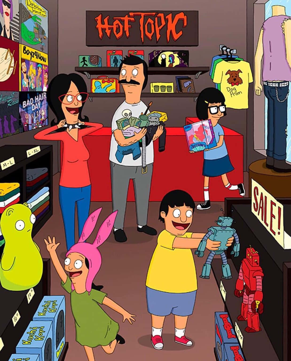 Οικογενειακή διασκέδαση στο Bob’s Burgers Ταπετσαρία